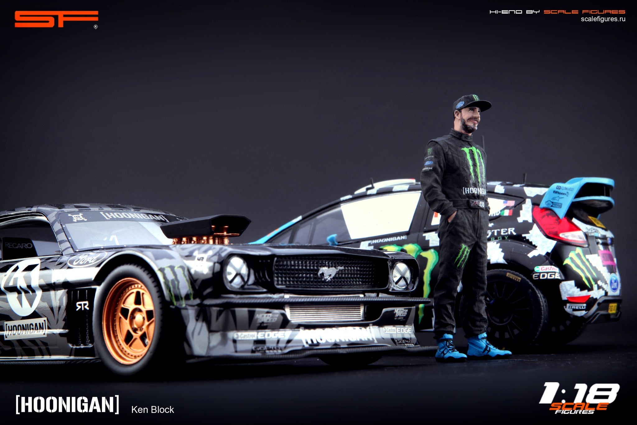 1/18 Ken BLOCK von SF Scale Figures - Handarbeit -