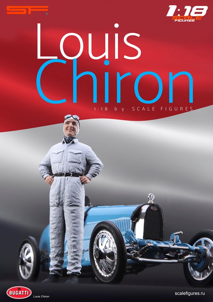 1/18 LOUIS CHIRON by SF Scale Figures - Handcrafted -