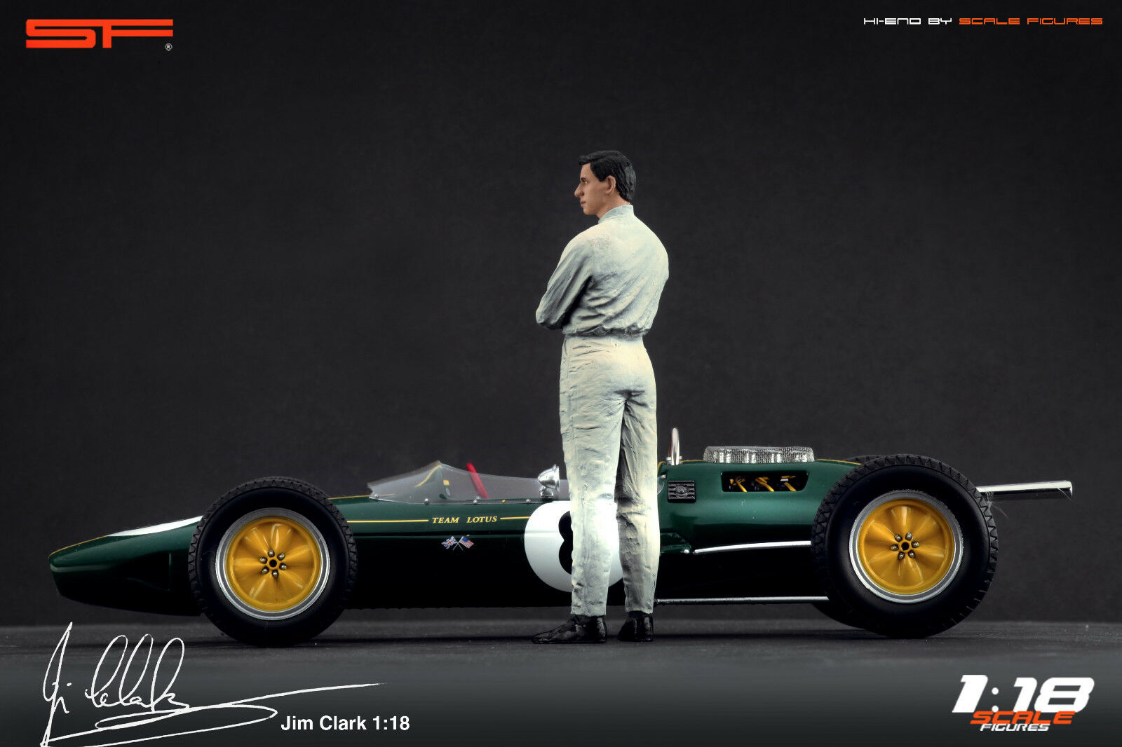 1/18 JIM CLARK von SF Scale Figures - Handarbeit - SF118126-