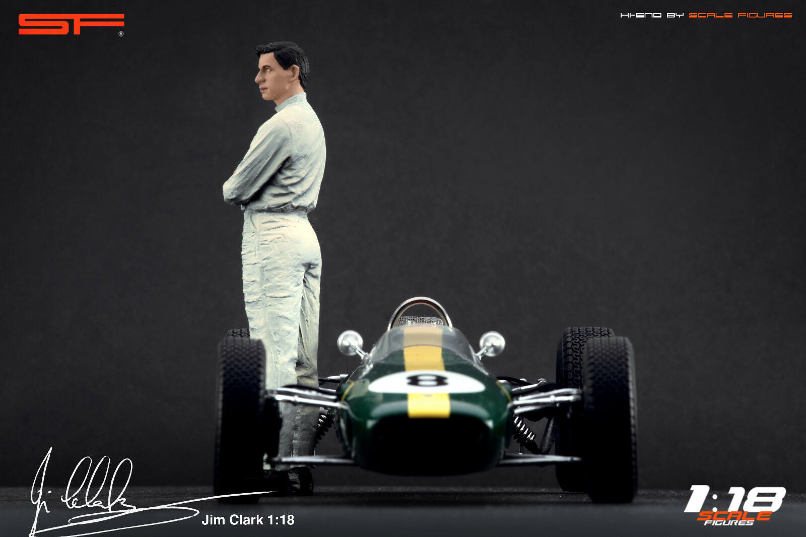 1/18 JIM CLARK von SF Scale Figures - Handarbeit - SF118126-