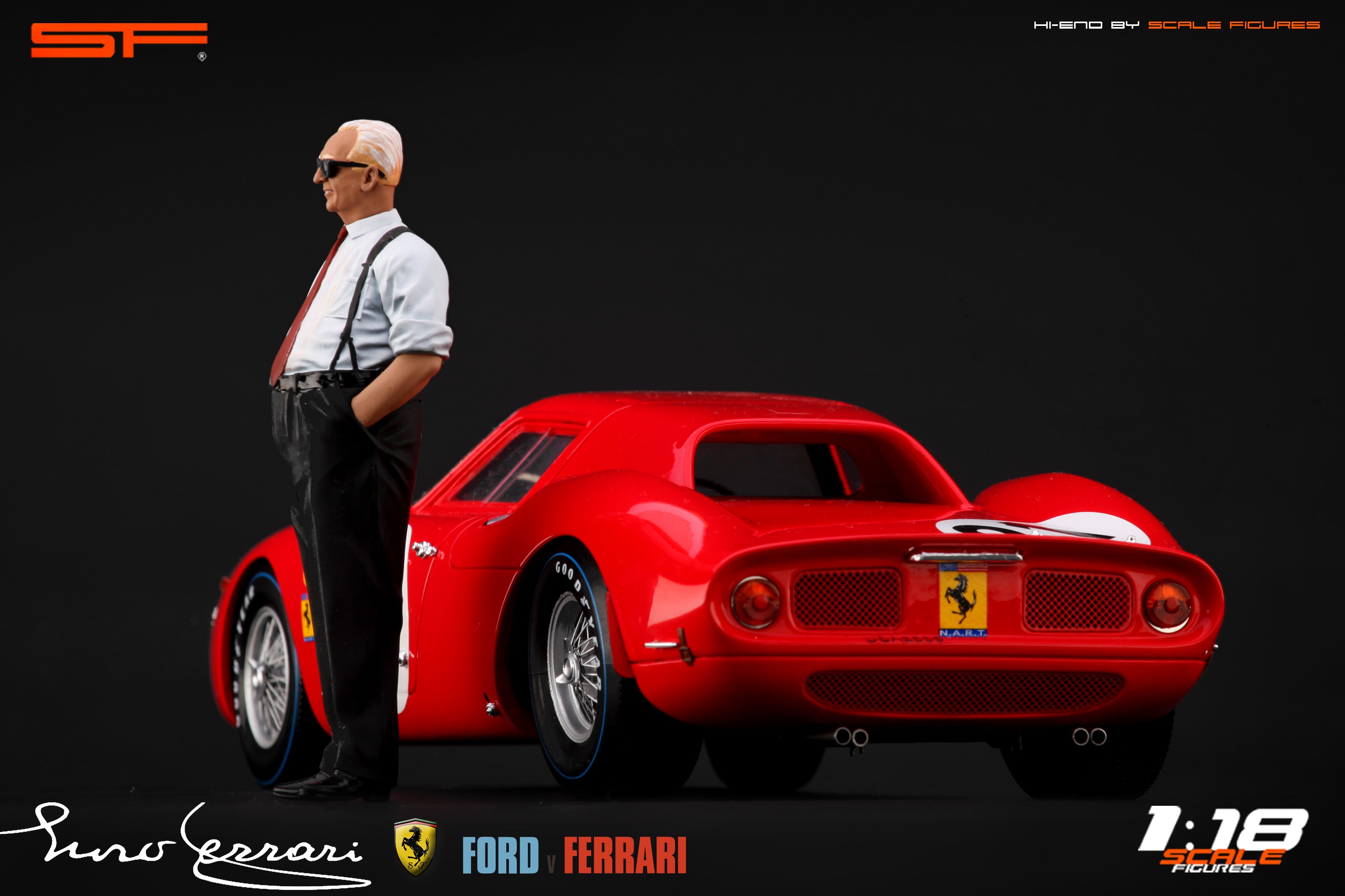 1/18 Enzo FERRARI LE MANS 1966 von SF Scale Figures - Handarbeit -