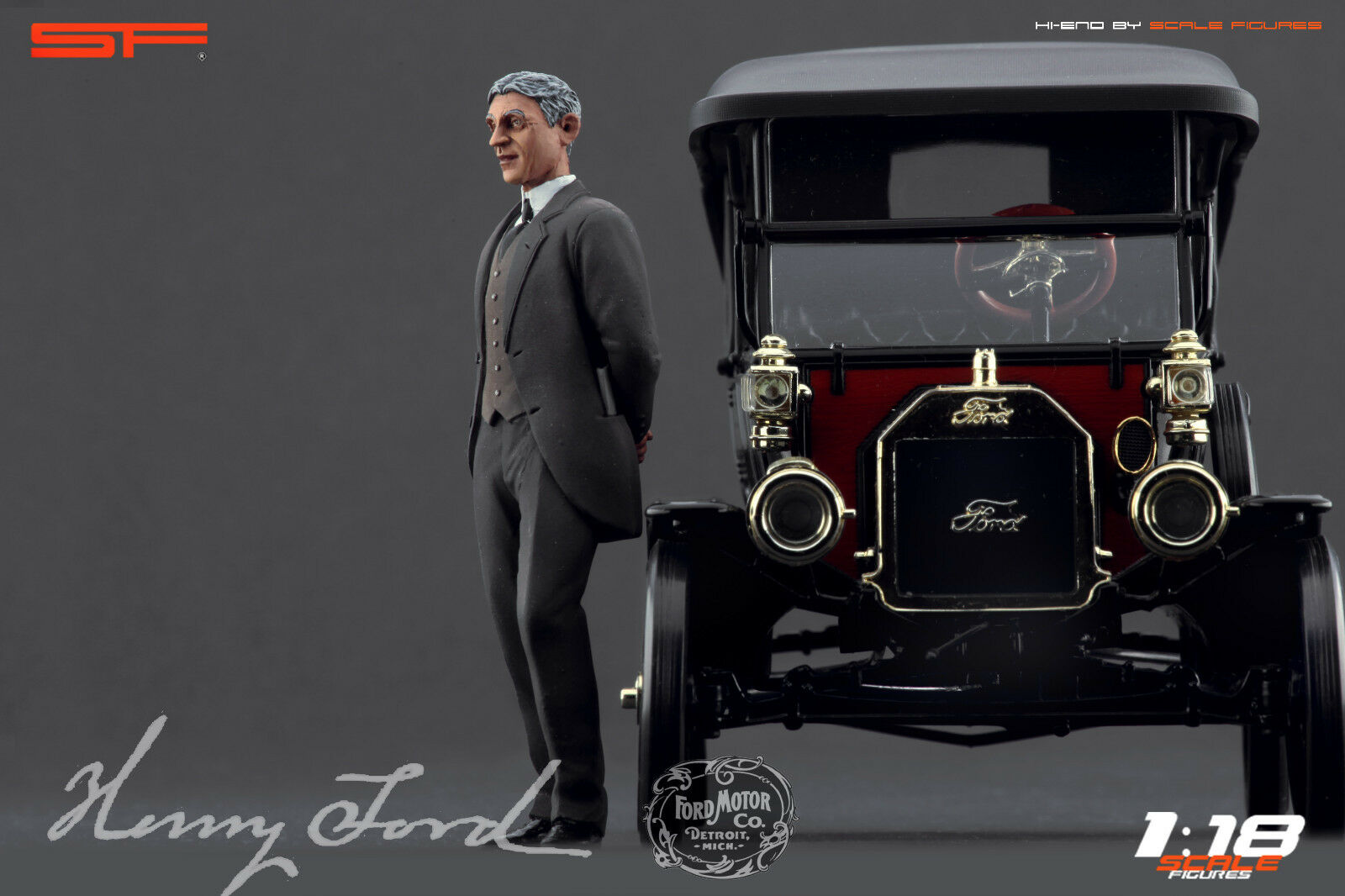 1/18 HENRY FORD von SF Scale Figures - Handarbeit -
