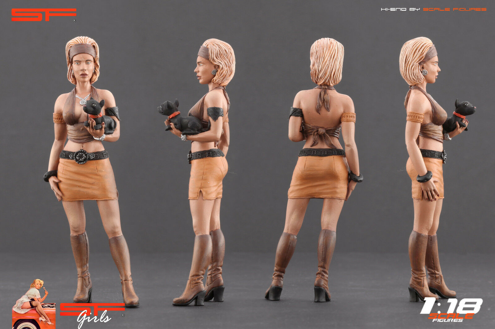 1/18 HippieGirl von SF Scale Figures - Handarbeit -