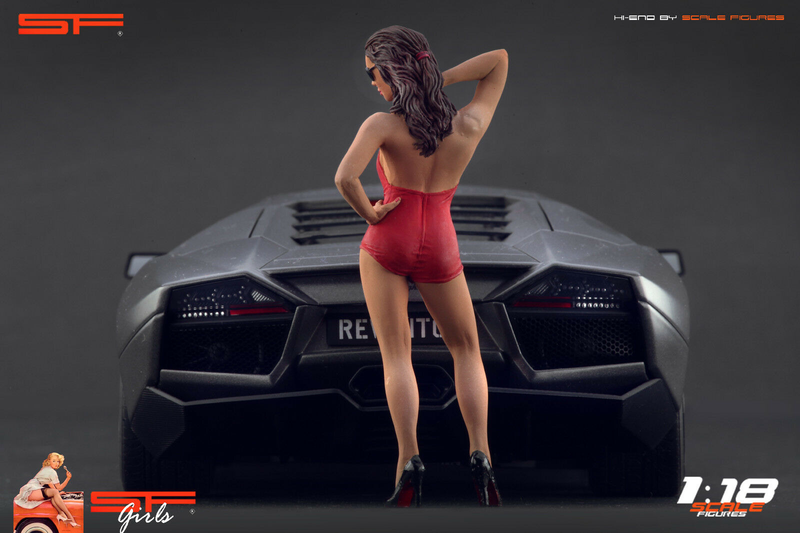 1/18 Posing Girl von SF Scale Figures - Handarbeit -