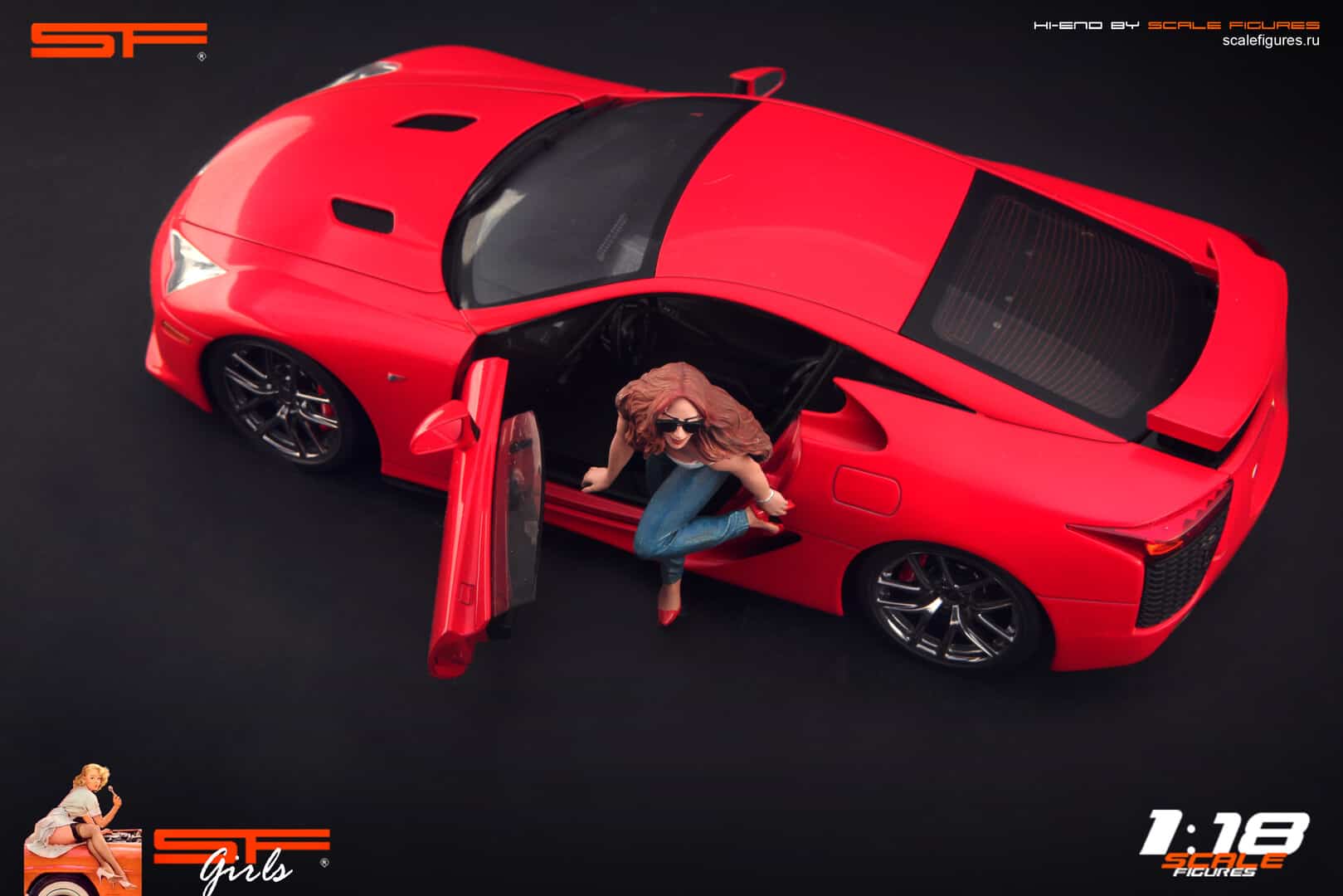 1/18 Girl in red shoes von SF Scale Figures - Handarbeit -