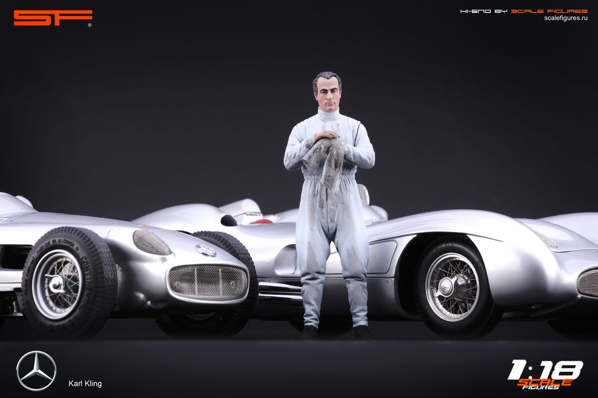 1/18 Rennfahrer Karl Kling von SF Scale Figures - Handarbeit--