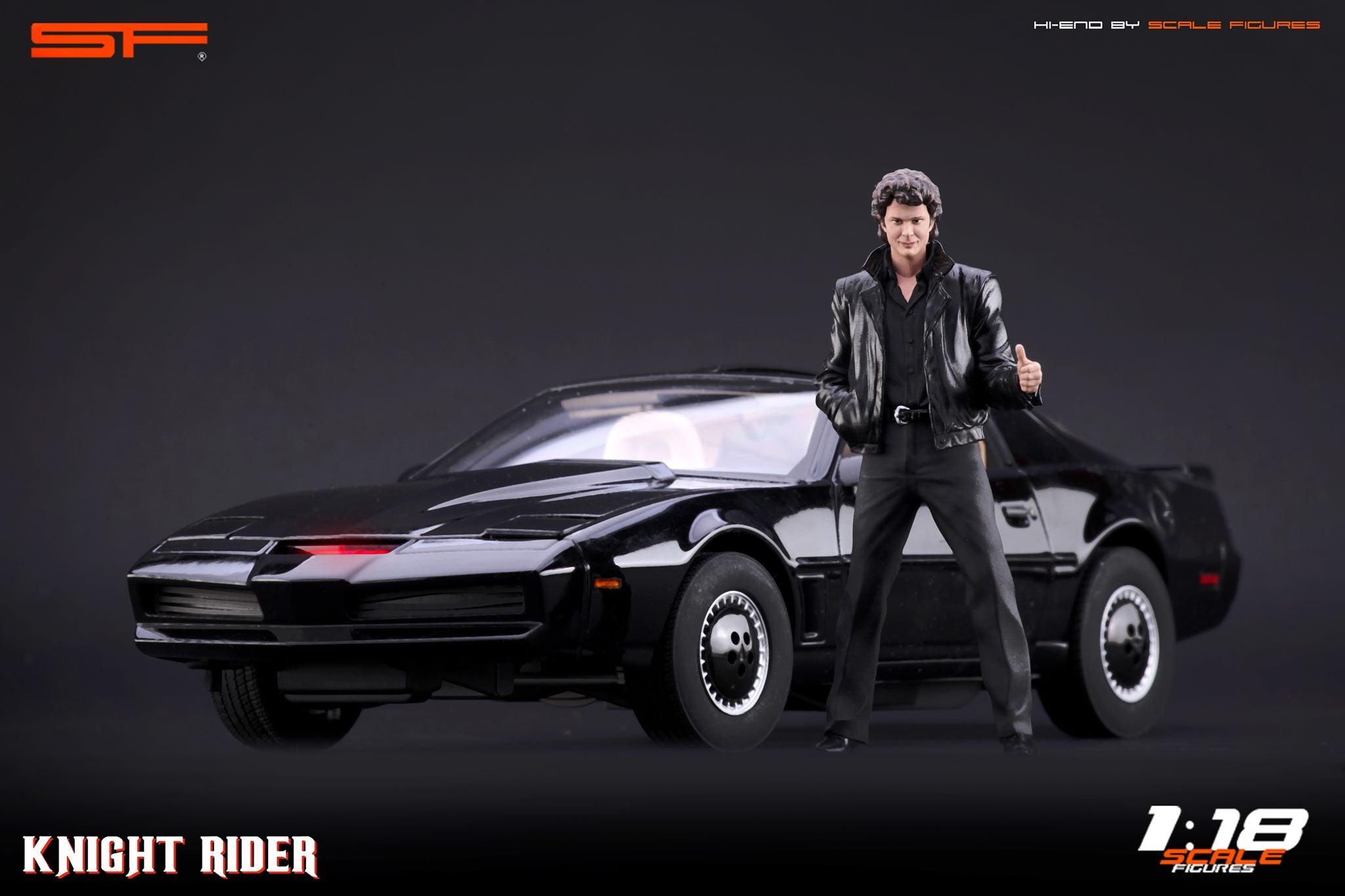 1/18 Knight Rider David Hasselhoff von SF Scale Figures - Handarbeit -