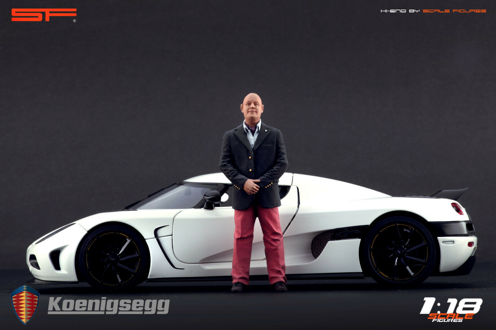1/18 Christian von Koenigsegg von SF Scale Figures - Handarbeit - SF118068