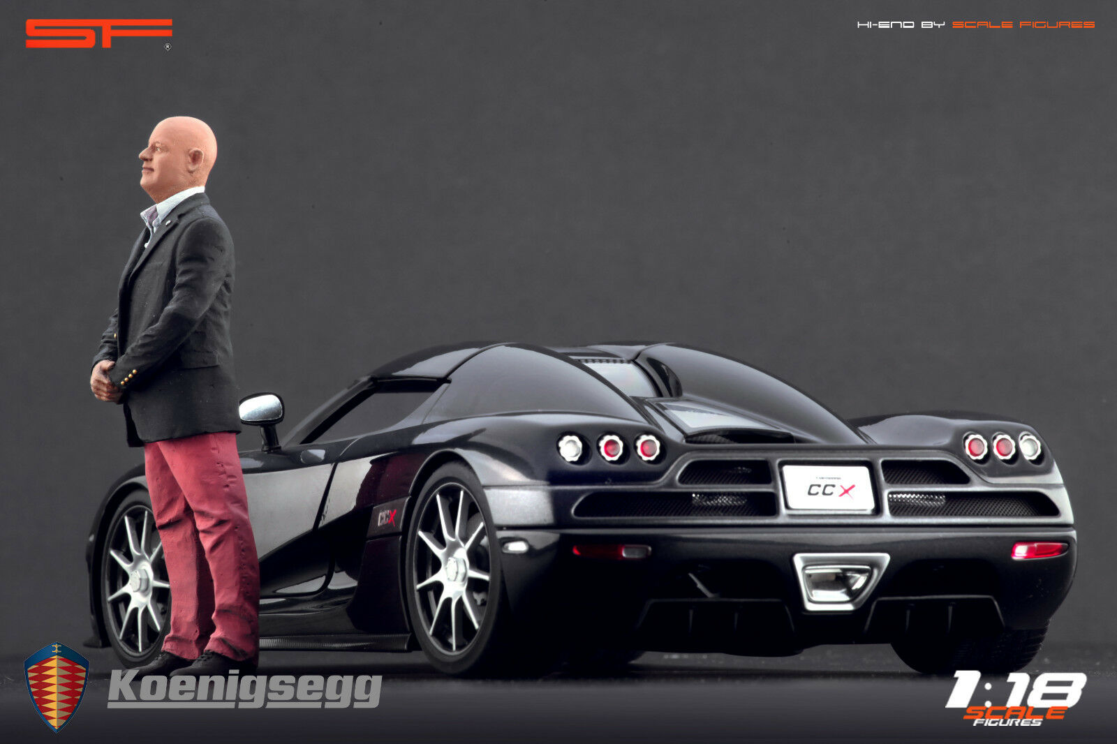 1/18 Christian von Koenigsegg von SF Scale Figures - Handarbeit - SF118068
