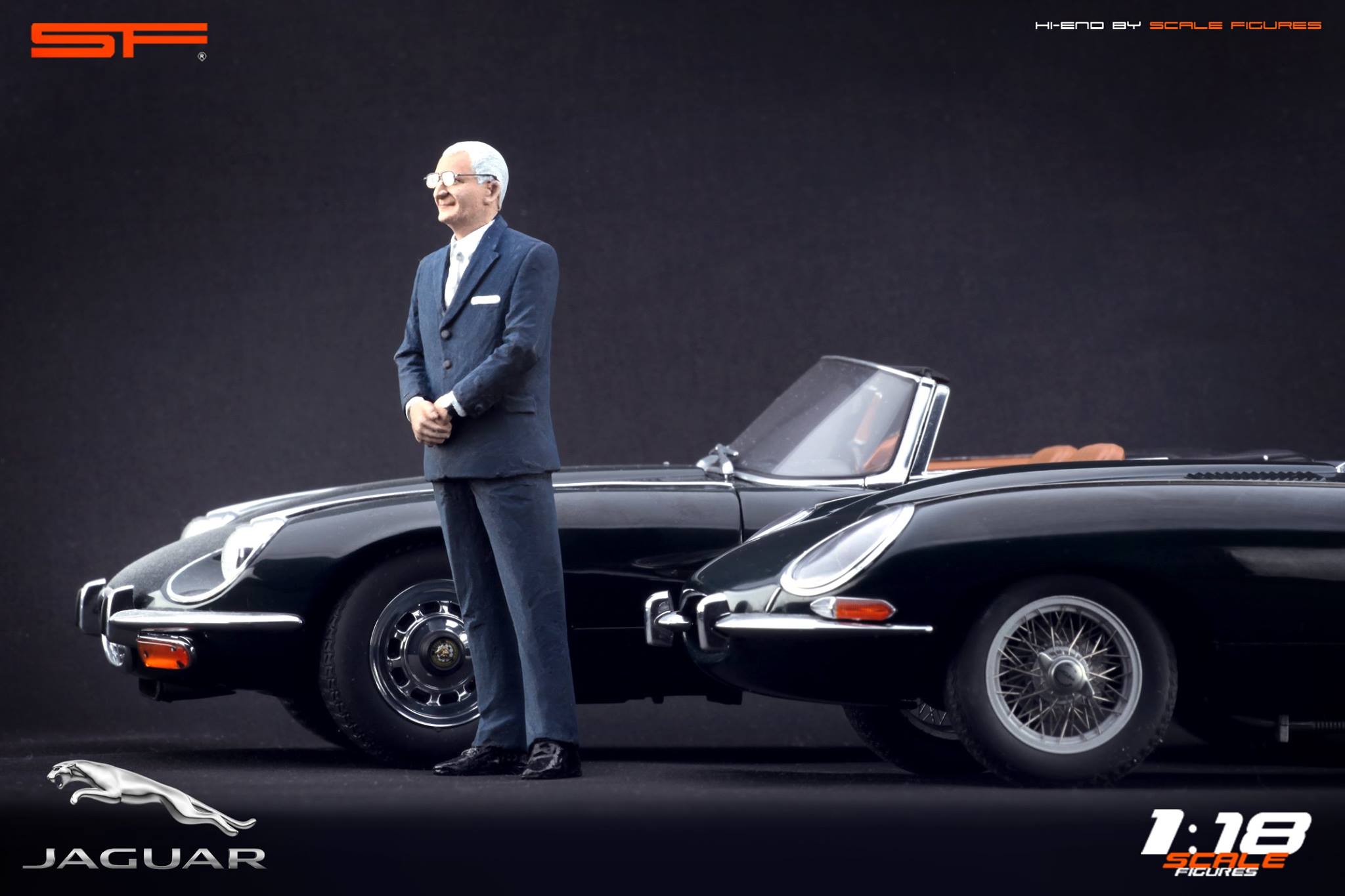 1/18 WILLIAM LYONS von SF Scale Figures - Handarbeit -