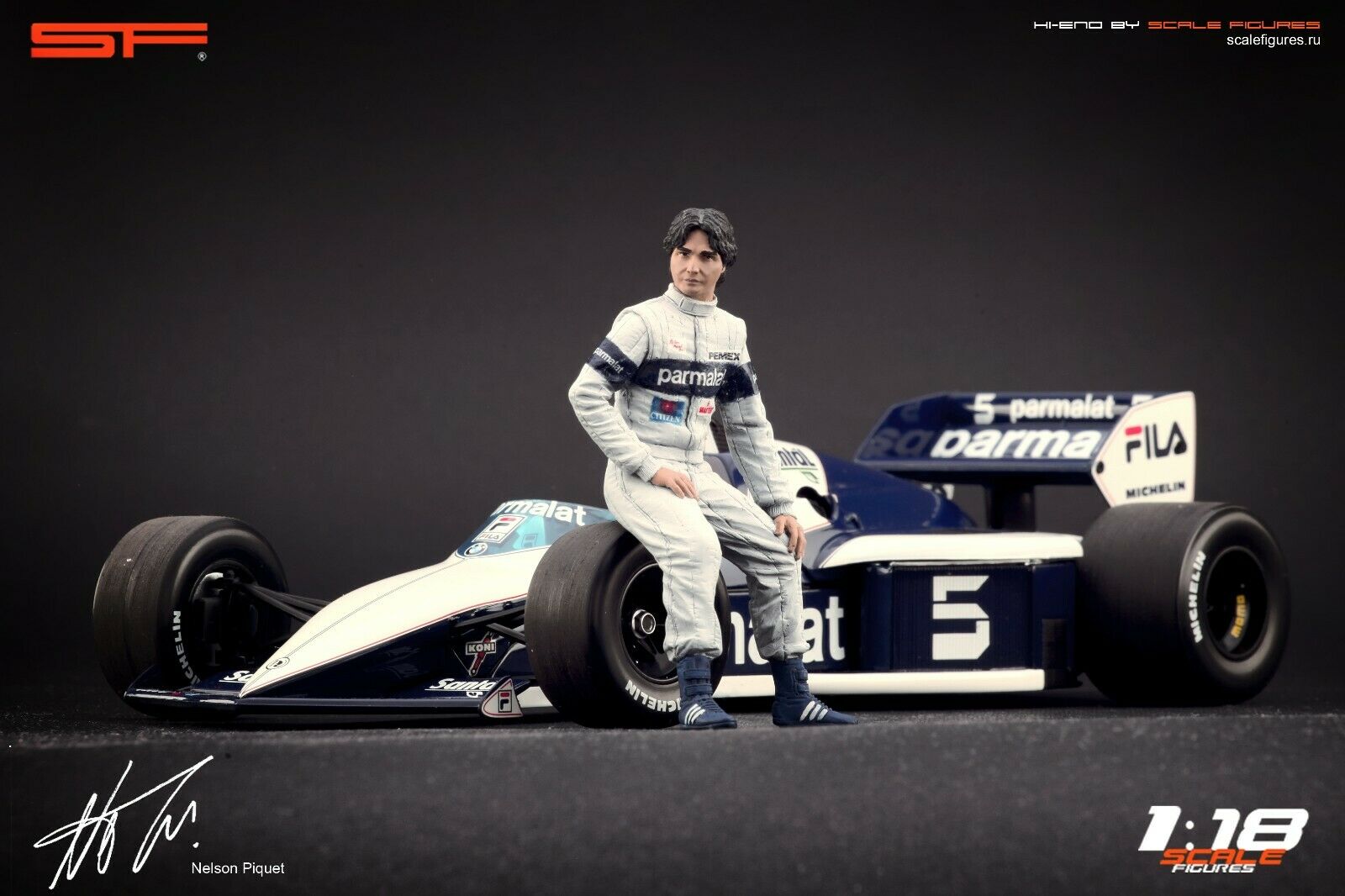 1/18 NELSON PIQUET von SF Scale Figures - Handarbeit -
