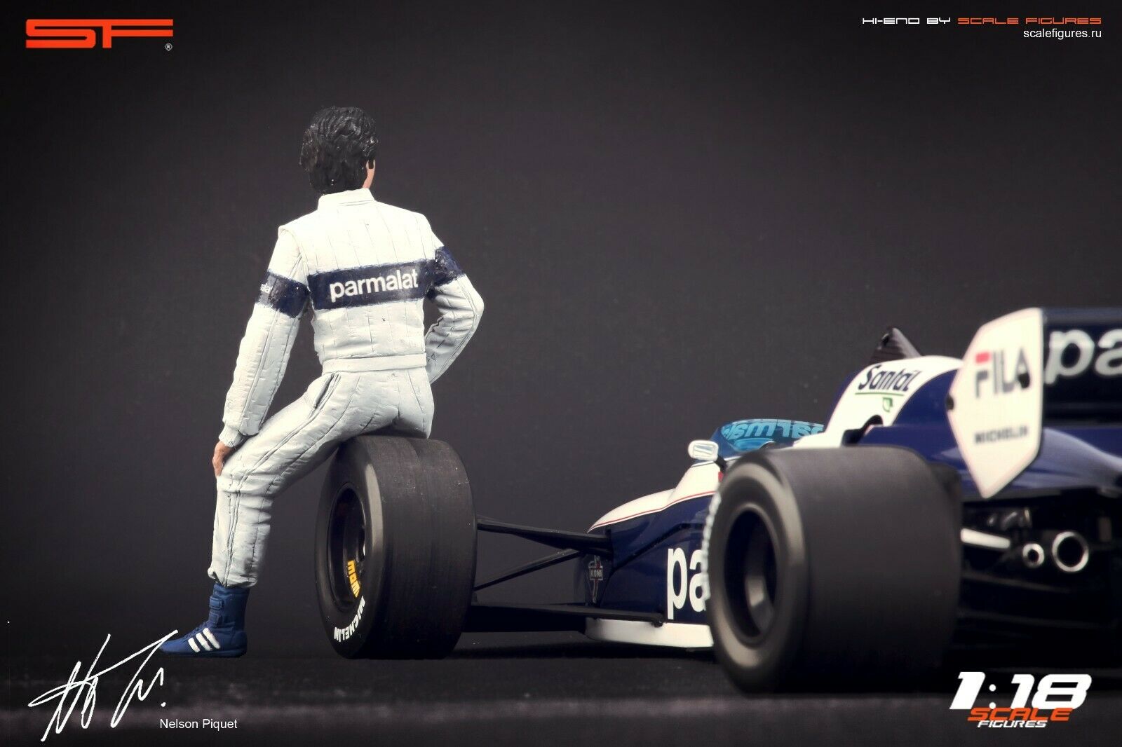 1/18 NELSON PIQUET von SF Scale Figures - Handarbeit -