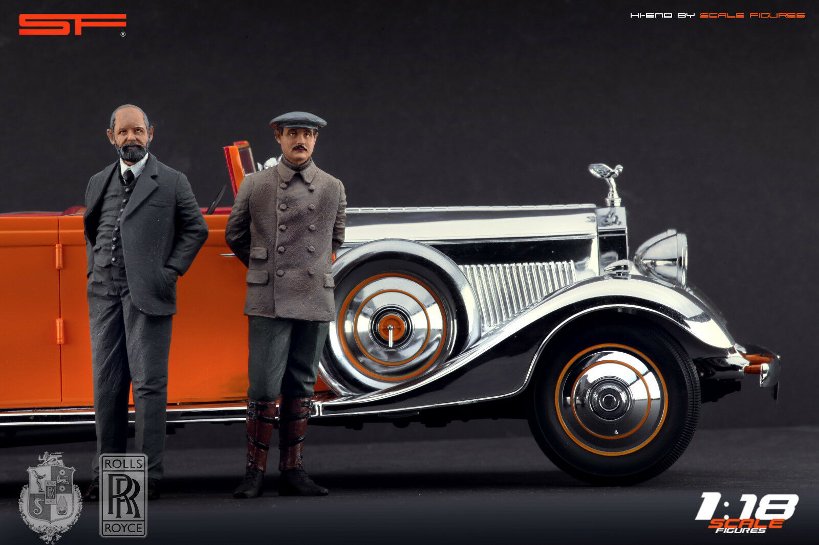 1/18 Charles ROLLS & Henry ROYCE von SF Scale Figures - Handarbeit - pre-owned TS994