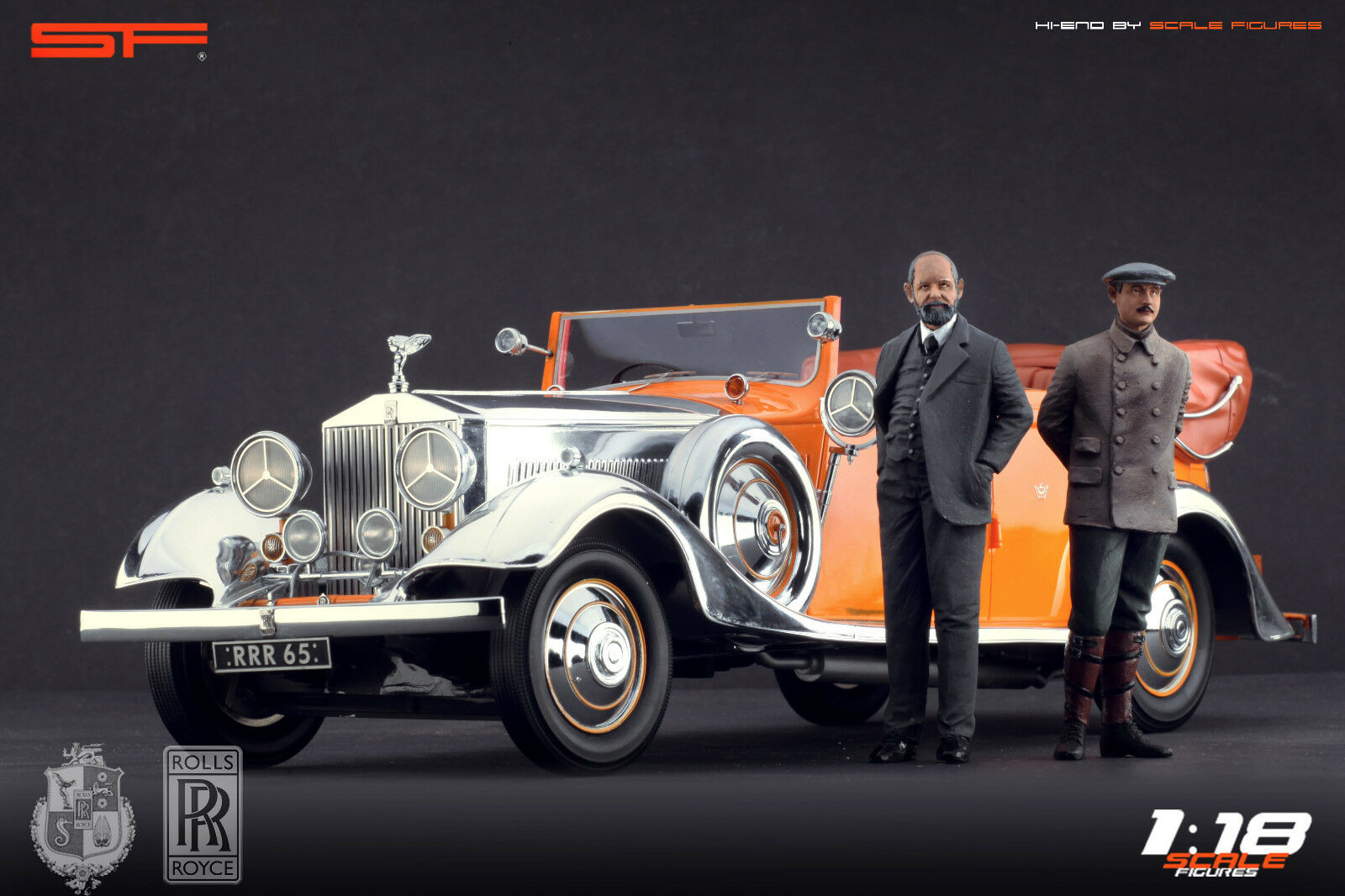 1/18 Charles ROLLS & Henry ROYCE von SF Scale Figures - Handarbeit -