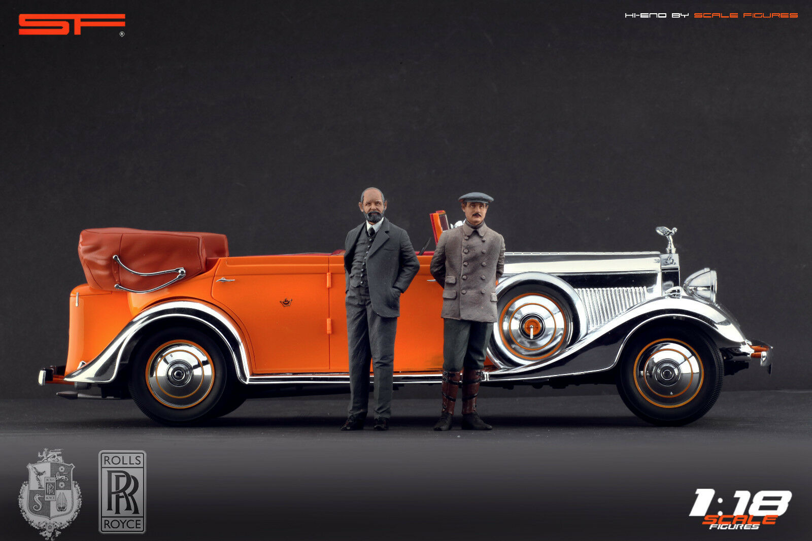 1/18 Charles ROLLS & Henry ROYCE von SF Scale Figures - Handarbeit -