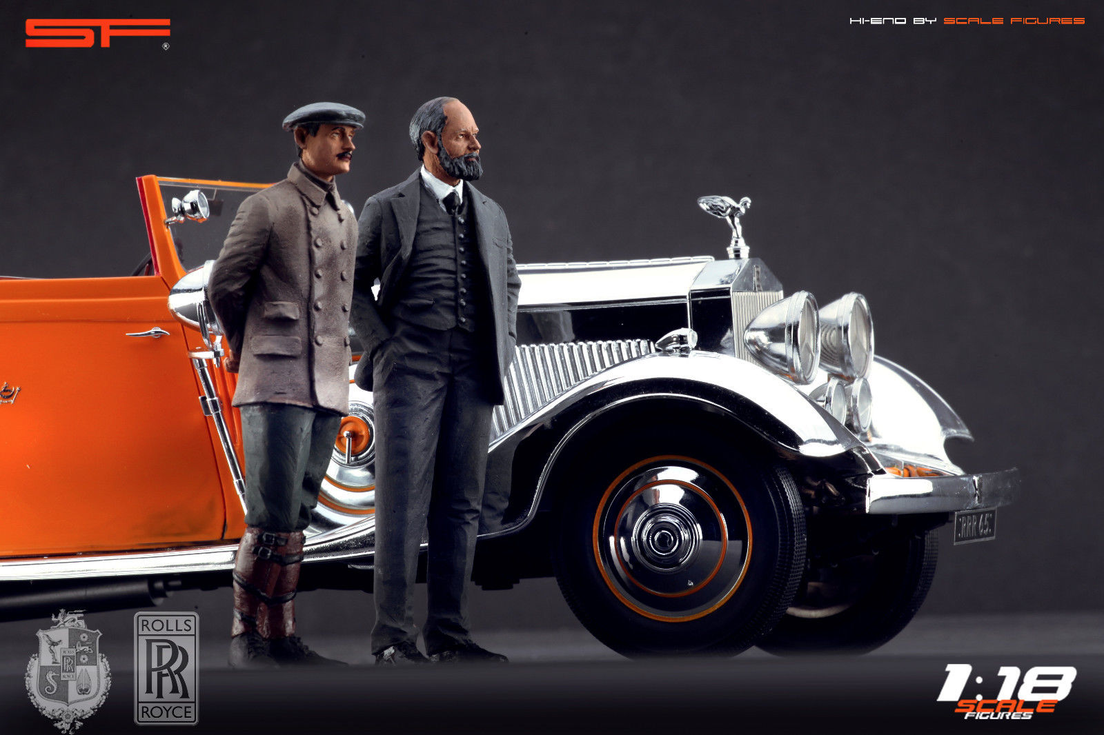 1/18 Charles ROLLS & Henry ROYCE von SF Scale Figures - Handarbeit - pre-owned TS994