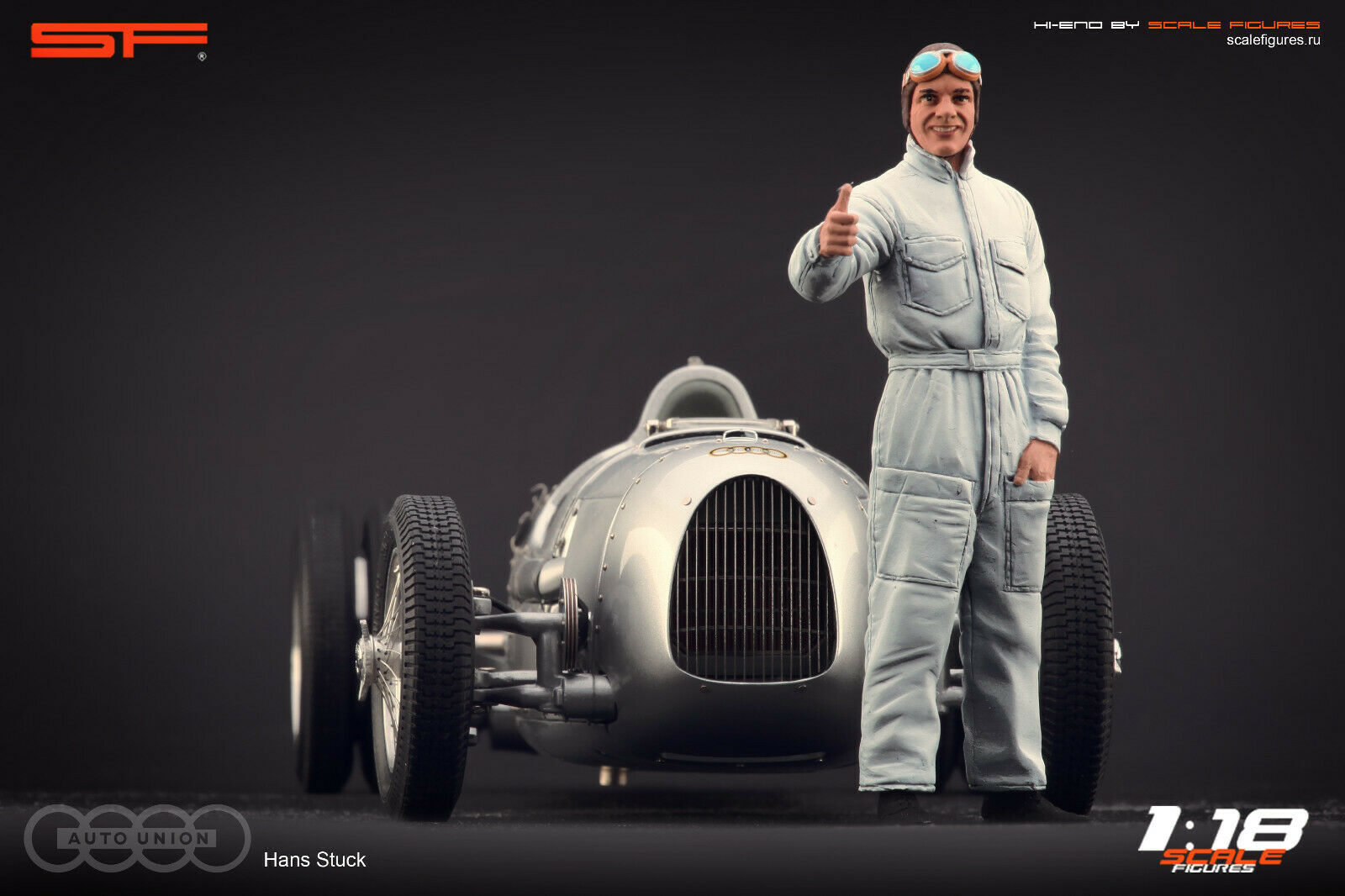 1/18 Hans STUCK von SF Scale Figures - Handarbeit -