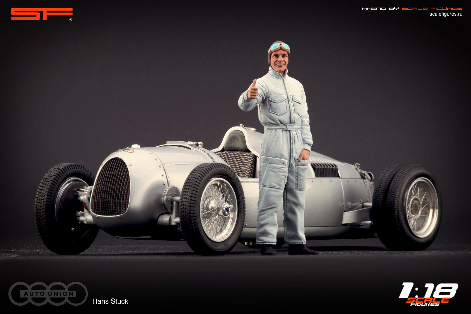 1/18 Hans STUCK von SF Scale Figures - Handarbeit -