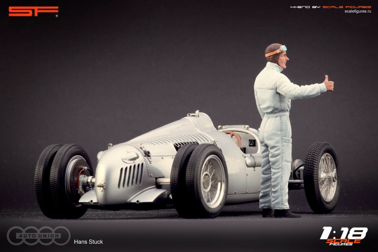 1/18 Hans STUCK von SF Scale Figures - Handarbeit -
