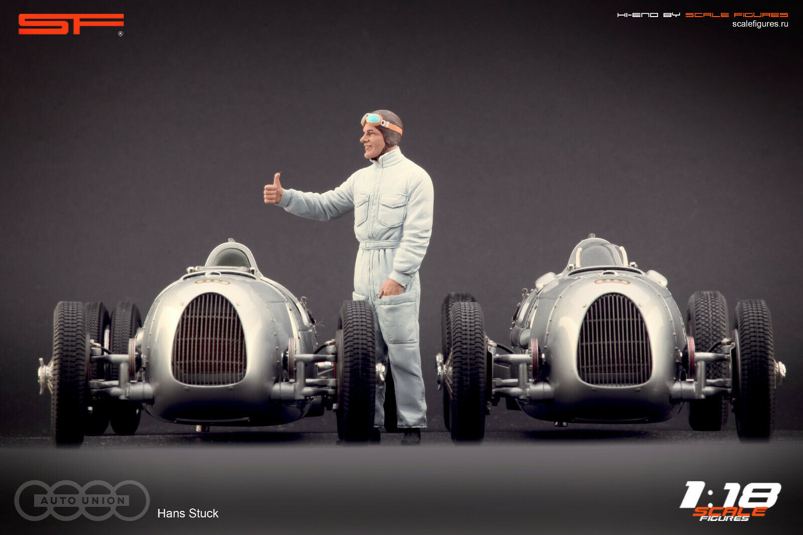 1/18 Hans STUCK von SF Scale Figures - Handarbeit -