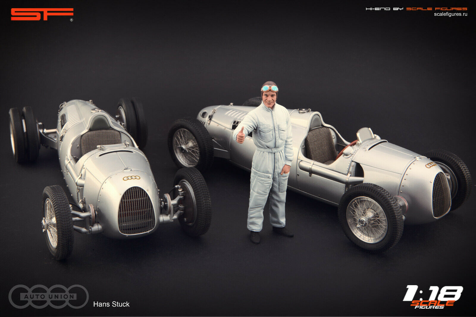 1/18 Hans STUCK von SF Scale Figures - Handarbeit -