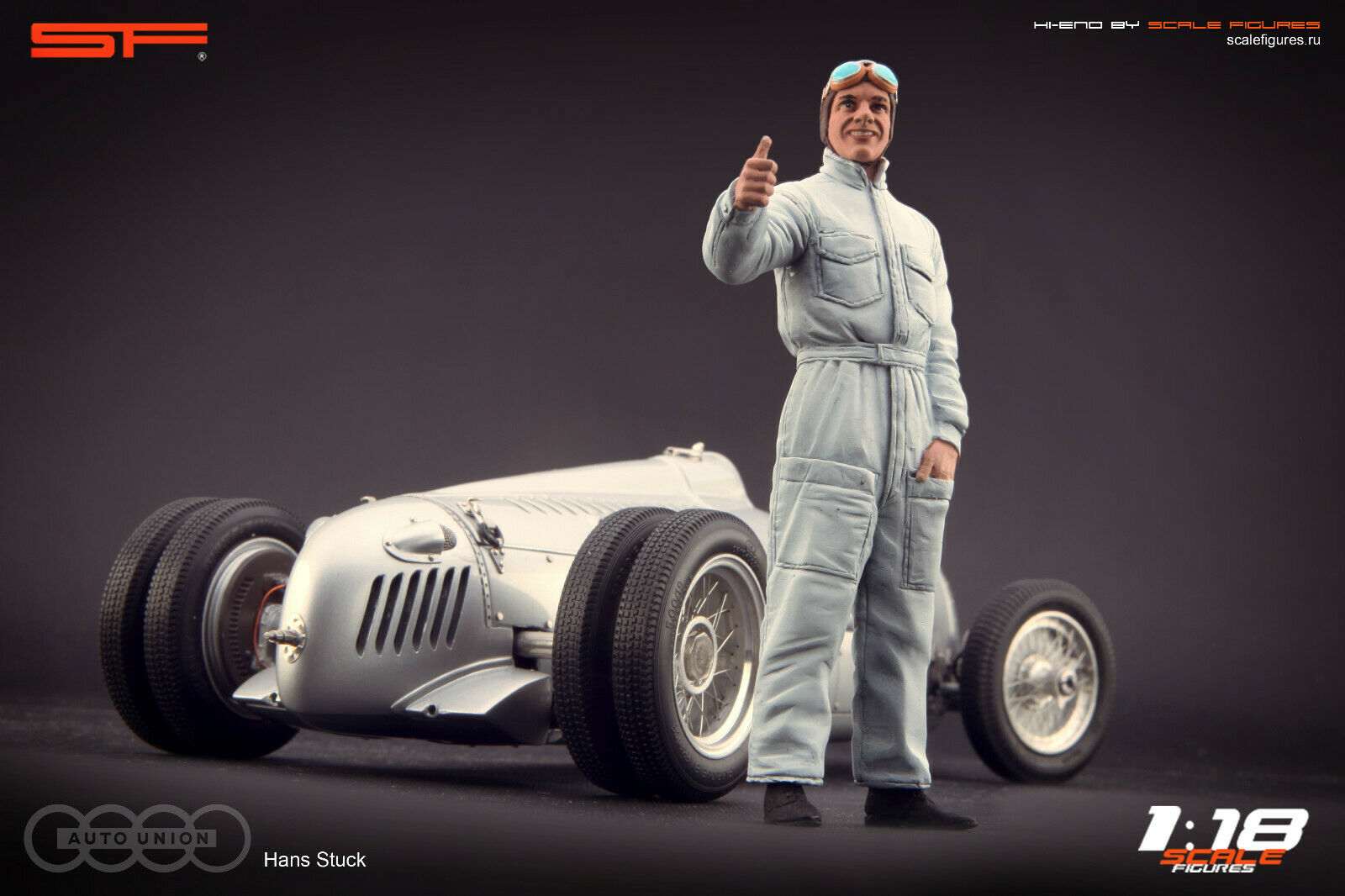 1/18 Hans STUCK von SF Scale Figures - Handarbeit -