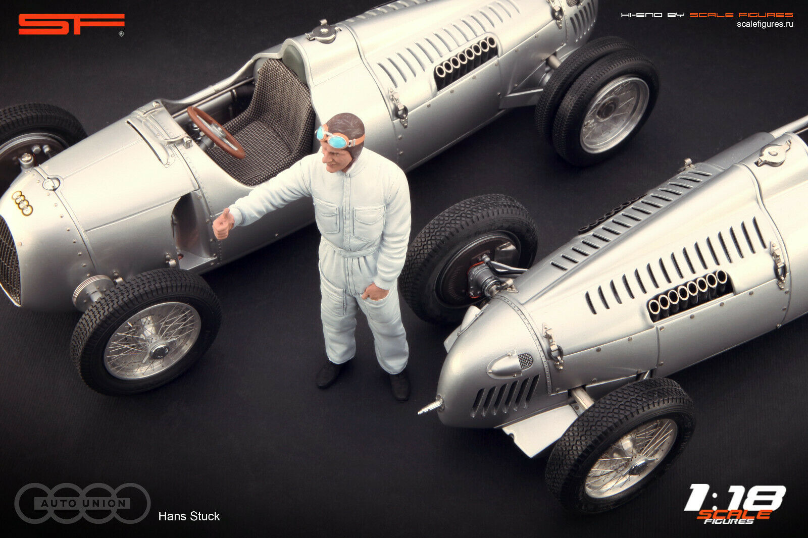 1/18 Hans STUCK von SF Scale Figures - Handarbeit -