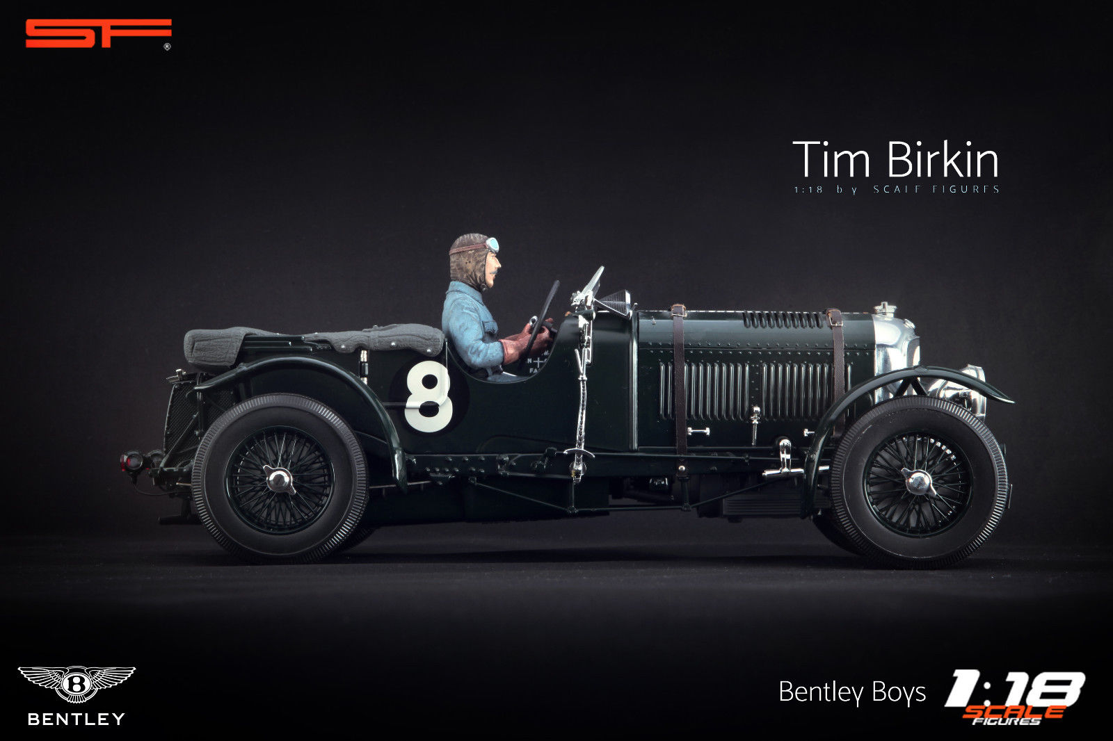 1/18 racing driver figure TIM BIRKIN by SF Scale Figures - handcrafted - SF118145