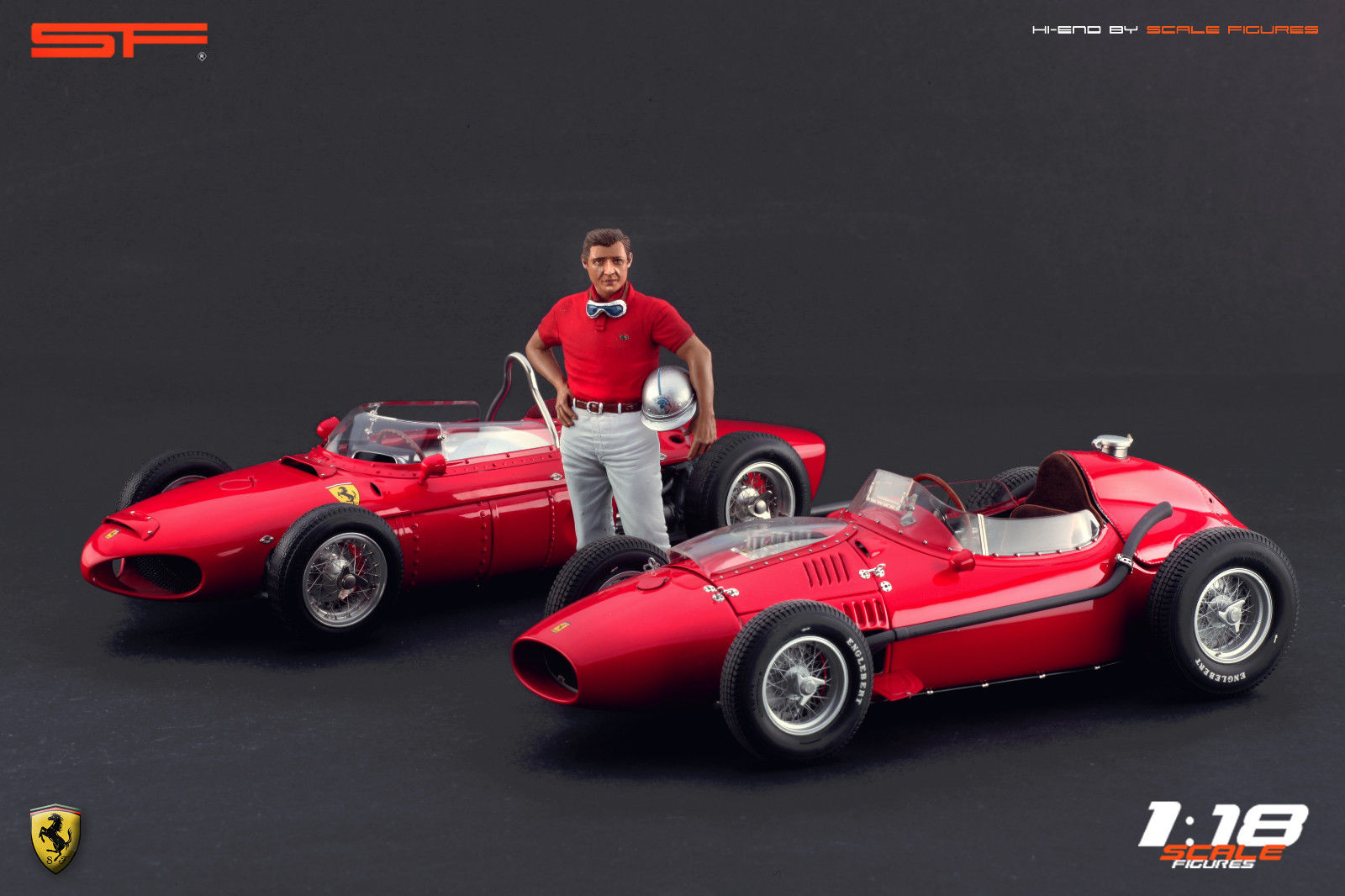 1/18 Rennfahrerfigur Graf BERGHE v. TRIPS von SF Scale Figures - Handarbeit - SF118084-