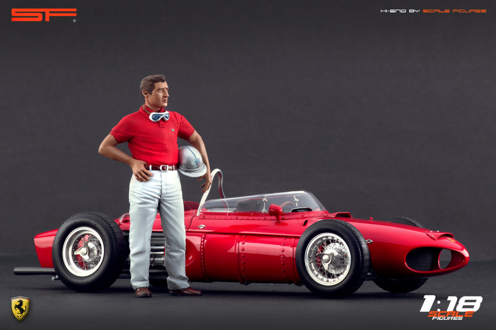 1/18 Rennfahrerfigur Graf BERGHE v. TRIPS von SF Scale Figures - Handarbeit - SF118084-