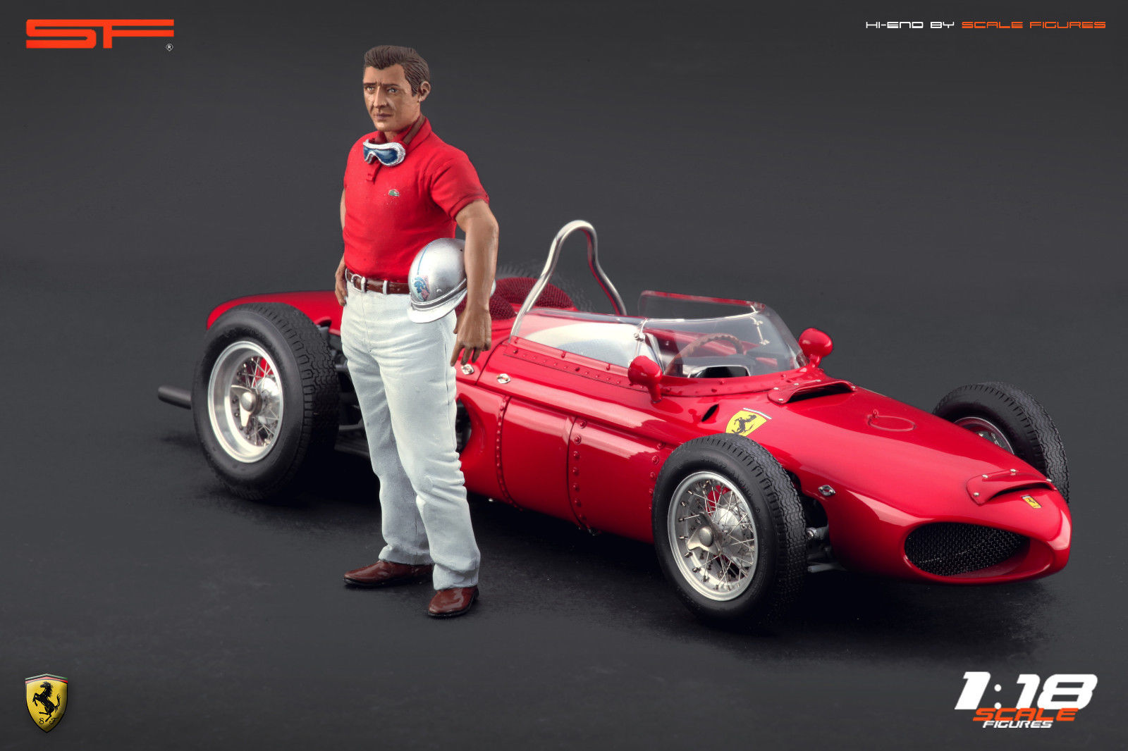 1/18 Rennfahrerfigur Graf BERGHE v. TRIPS von SF Scale Figures - Handarbeit - SF118084-