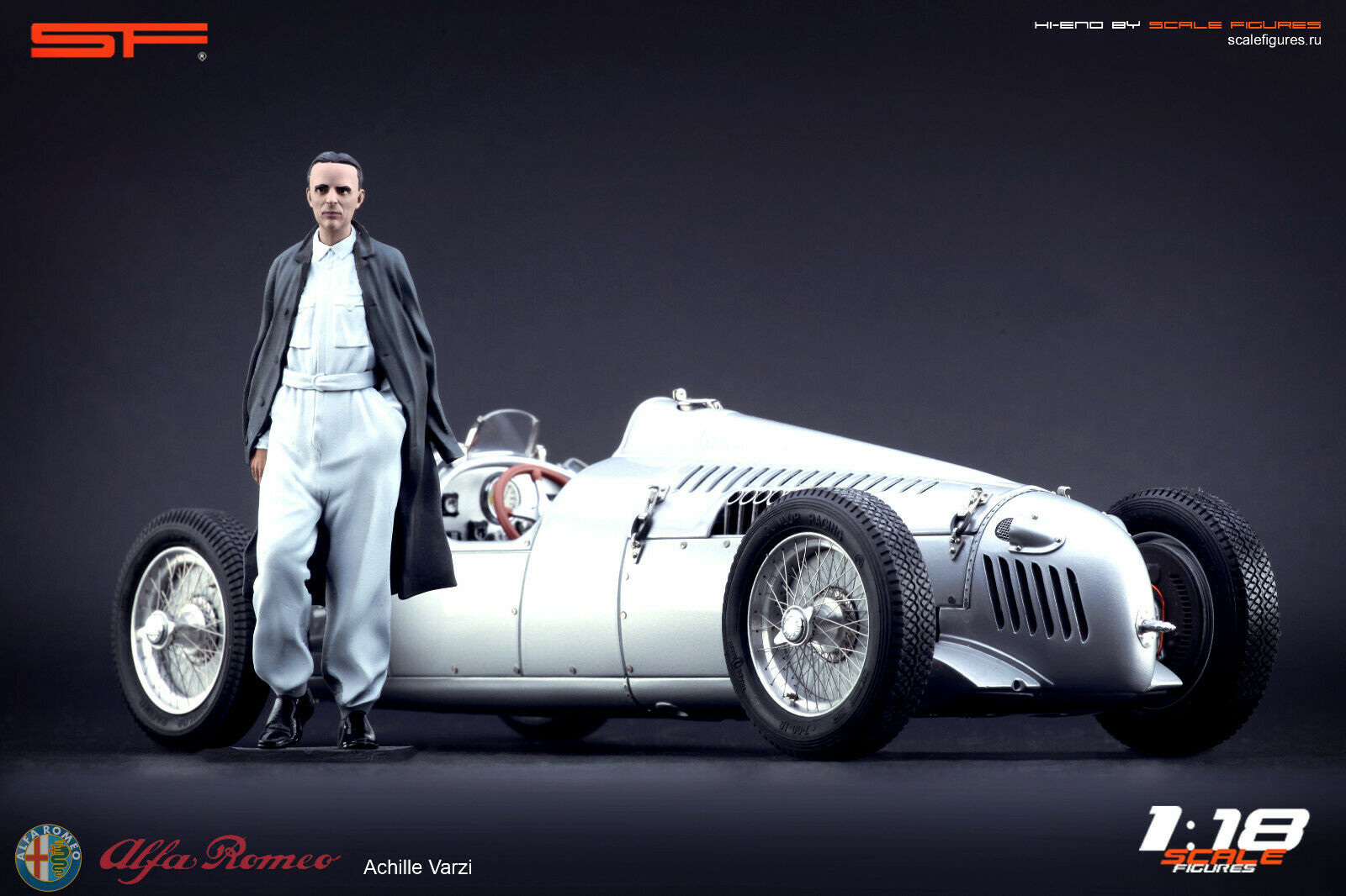 1/18 ACHILLE VARZI von SF Scale Figures - Handarbeit -