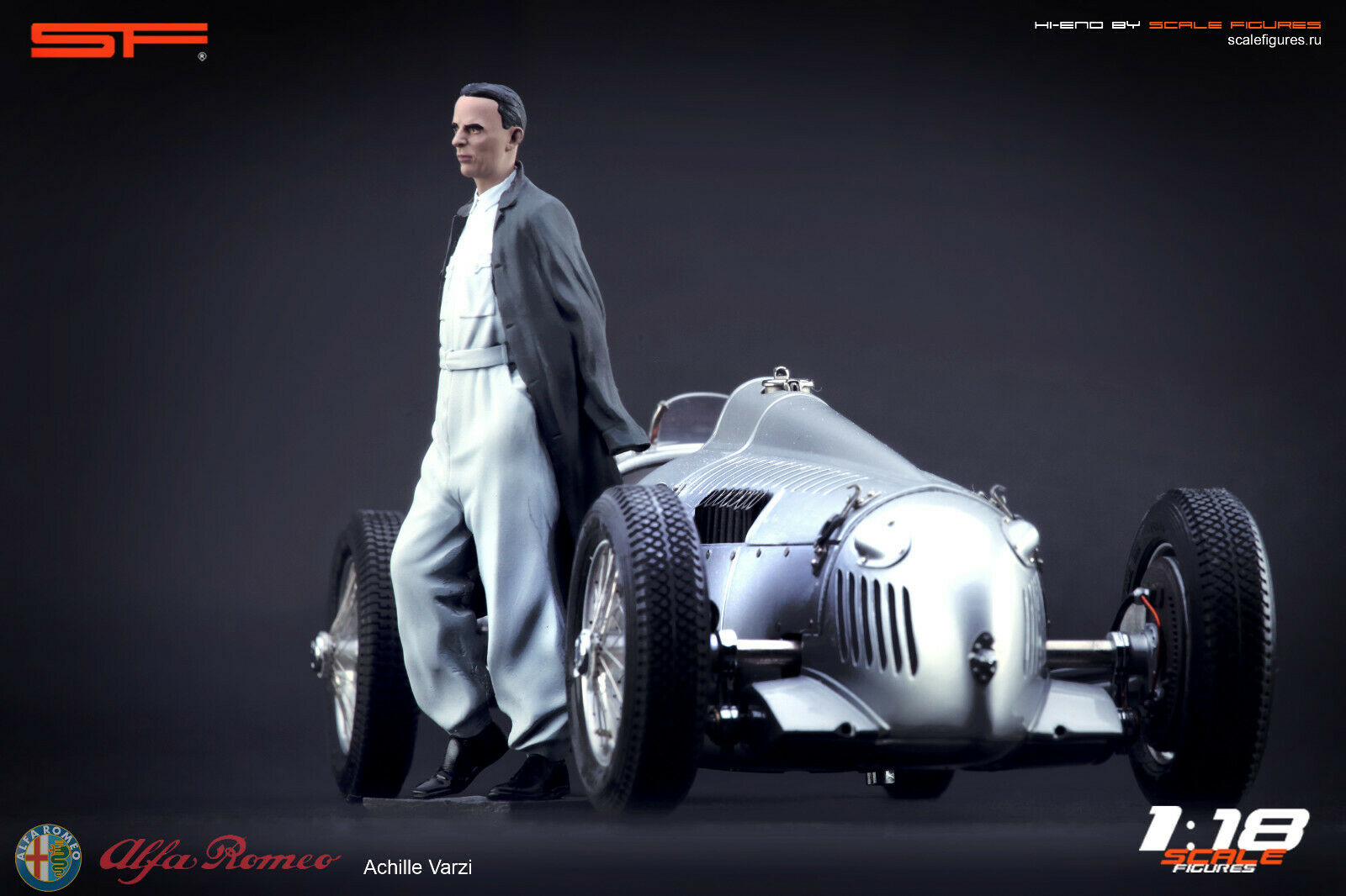 1/18 ACHILLE VARZI von SF Scale Figures - Handarbeit -