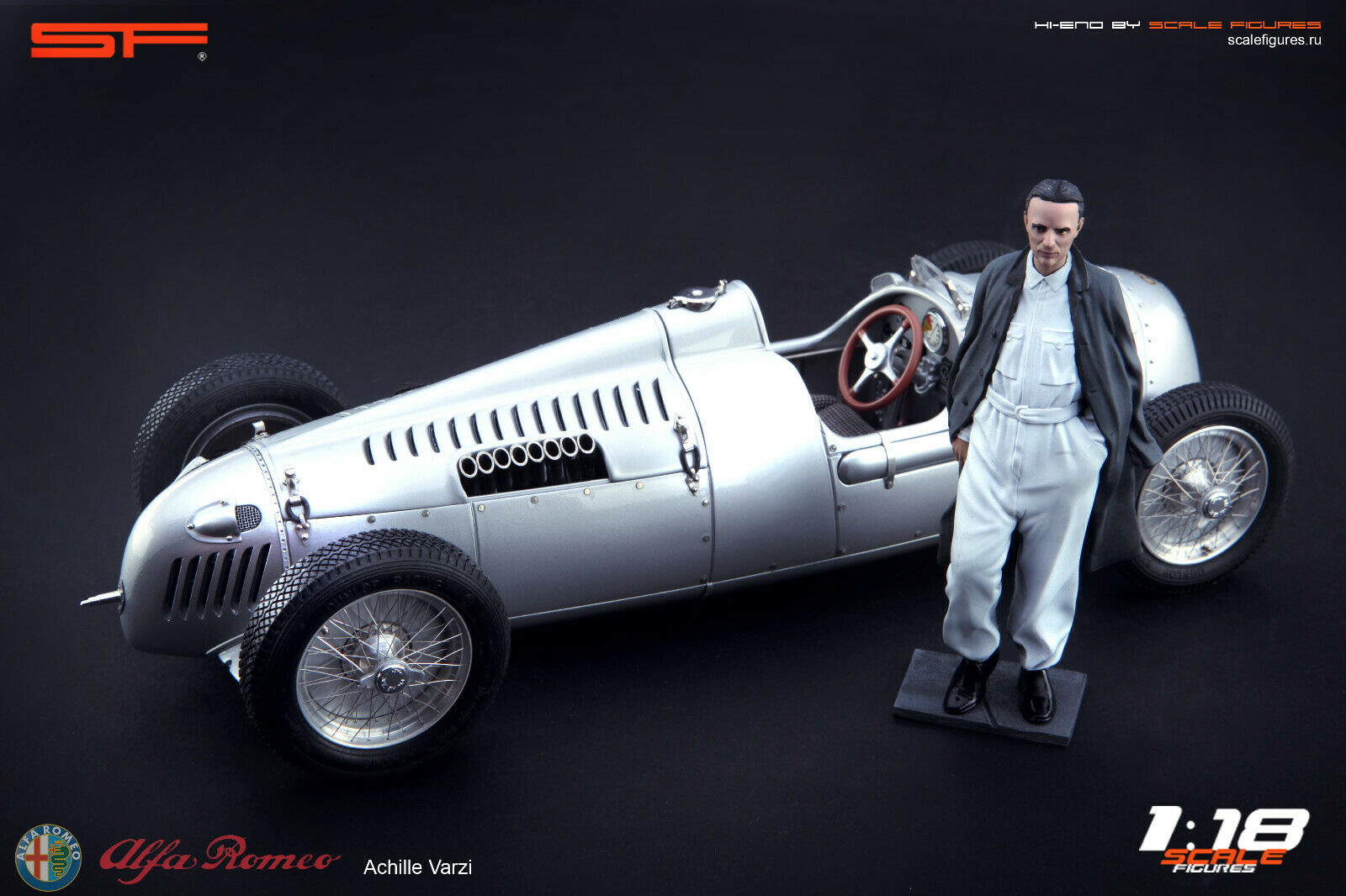 1/18 ACHILLE VARZI von SF Scale Figures - Handarbeit -