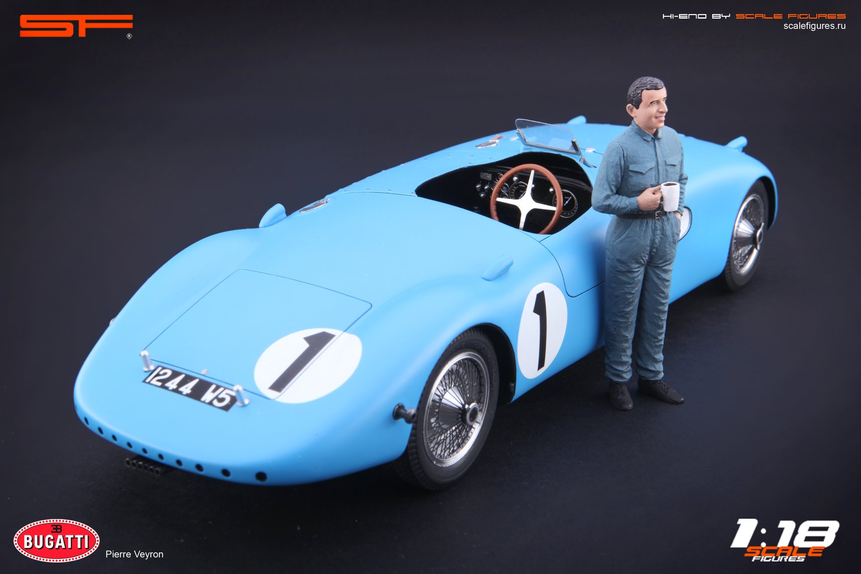 1/18 PIERRE VEYRON von SF Scale Figures - Handarbeit --