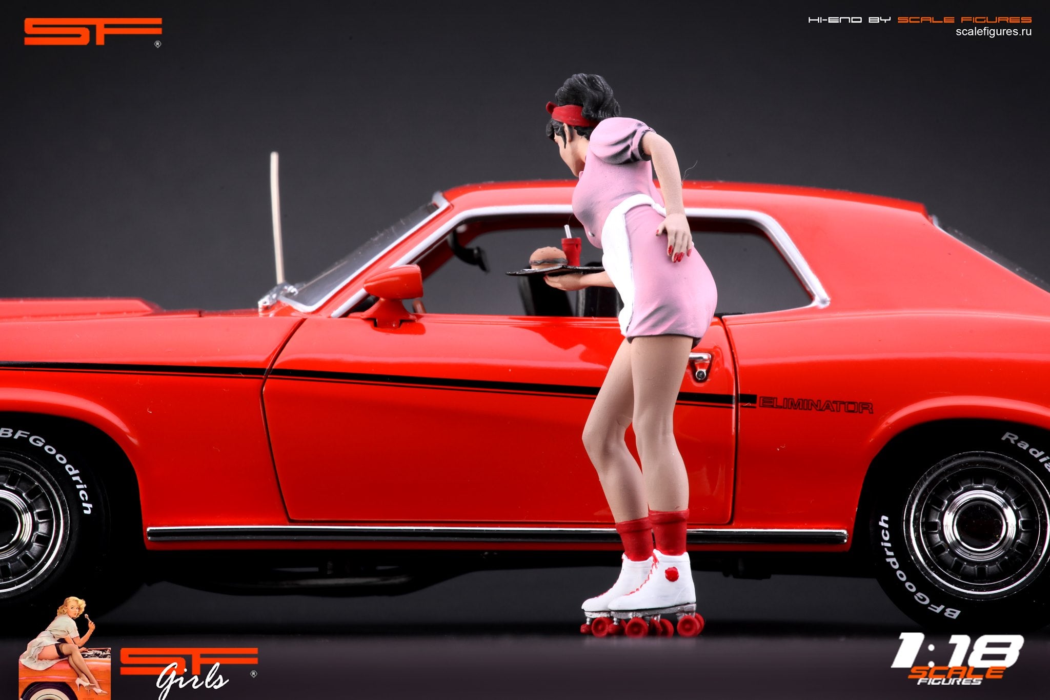 1/18 Waitress Girl von SF Scale Figures - Handarbeit-