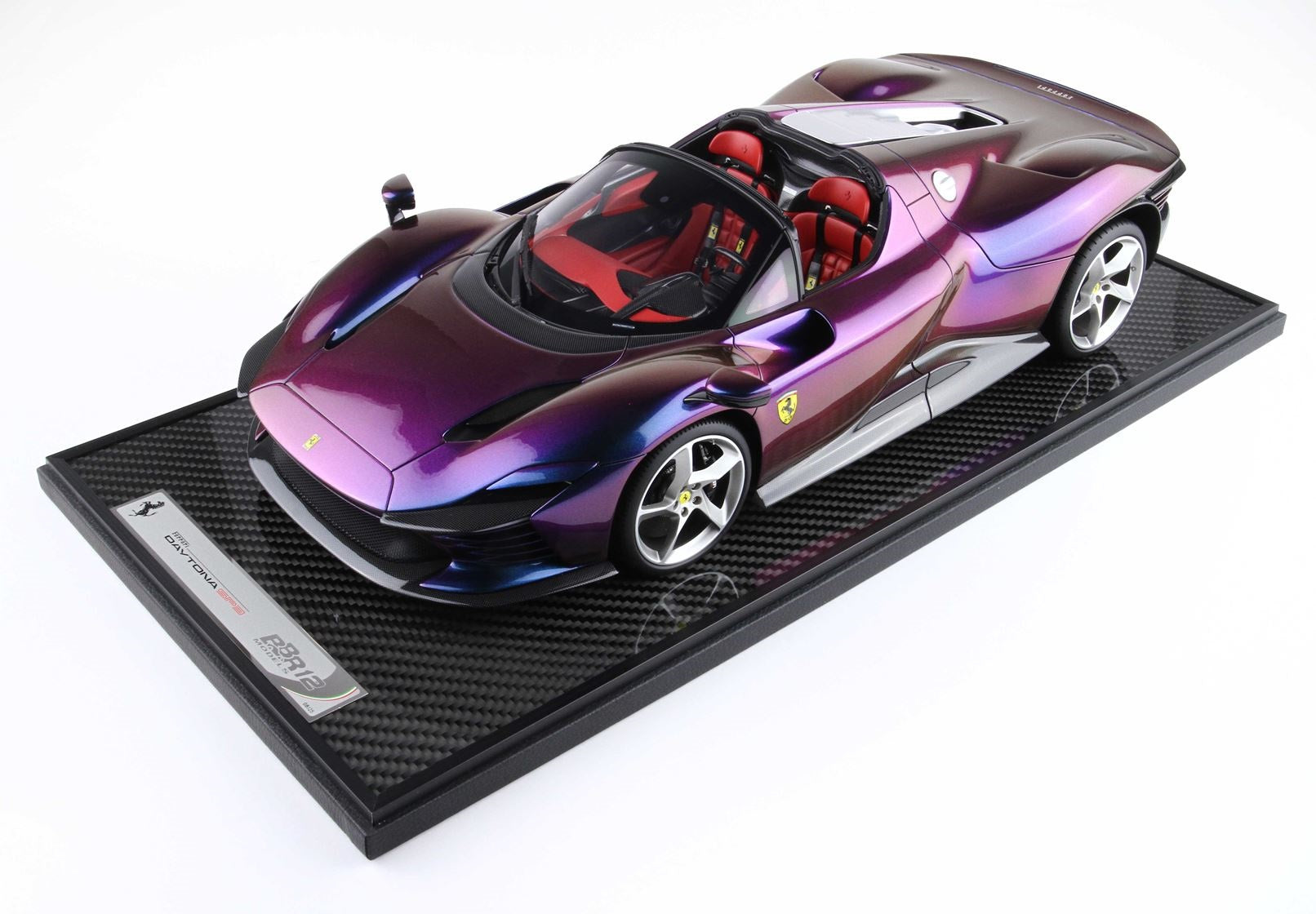 1/12 BBR Ferrari Daytona SP3 Serie Icona Chamaleon purple - Open roof #22/25 BBR1217CHA1