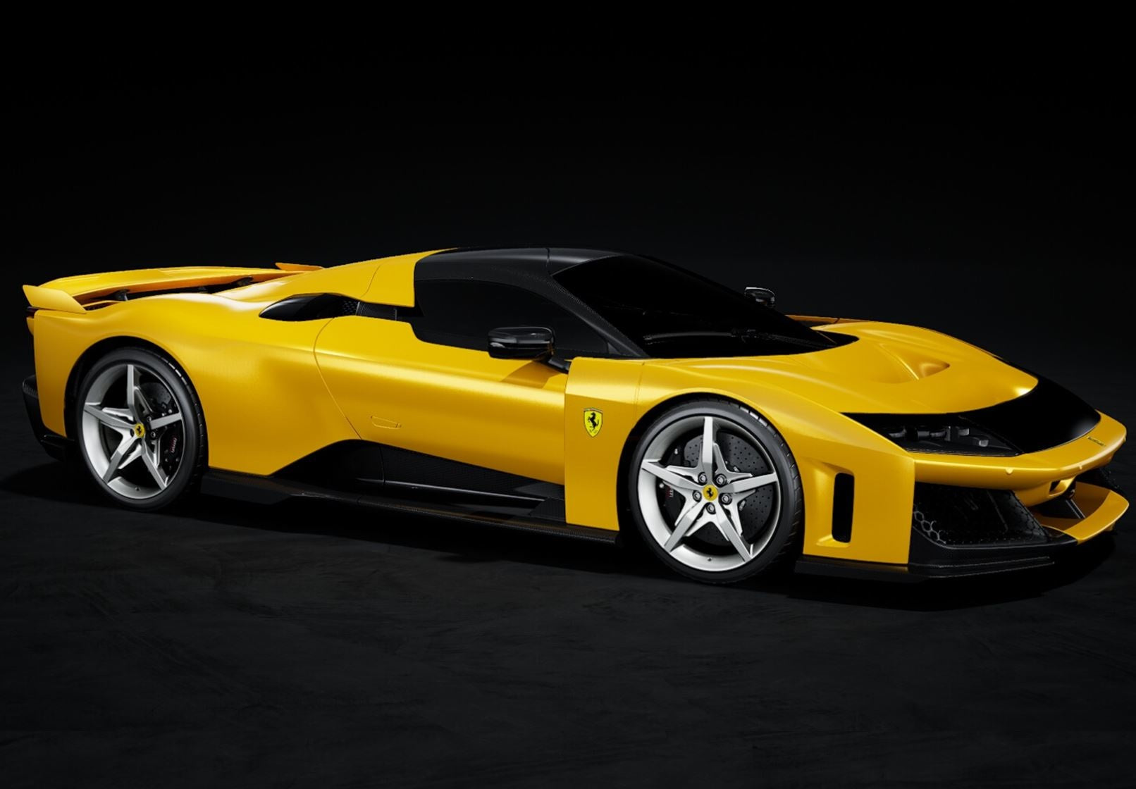 1/12 BBR Ferrari F80 carbon optional Giallo Tristrato silver wheels BBR1223B