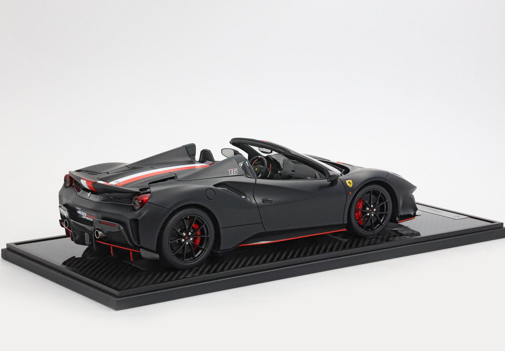1/12 BBR Ferrari 488 Pista Spider Open roof Charles Leclerc LE 46 pcs