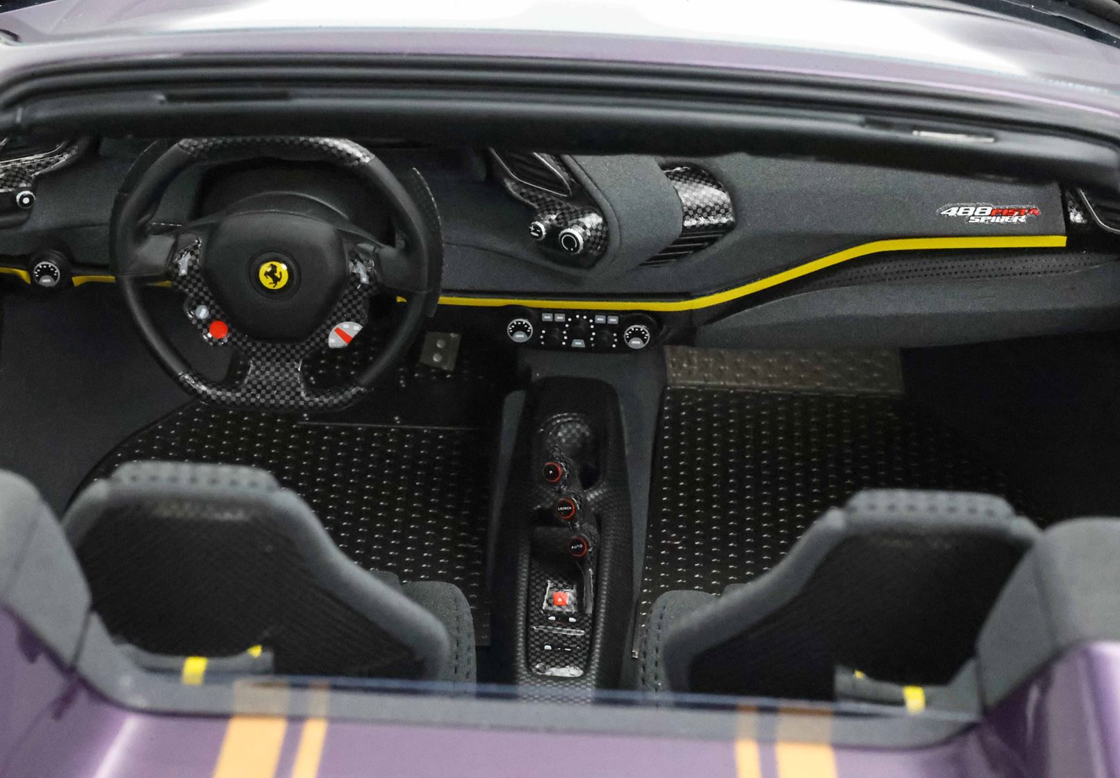 1/12 BBR Ferrari 488 Pista Spider Open roof - Viola Hong Kong - Gold LE 10 pcs. BBR1225E1