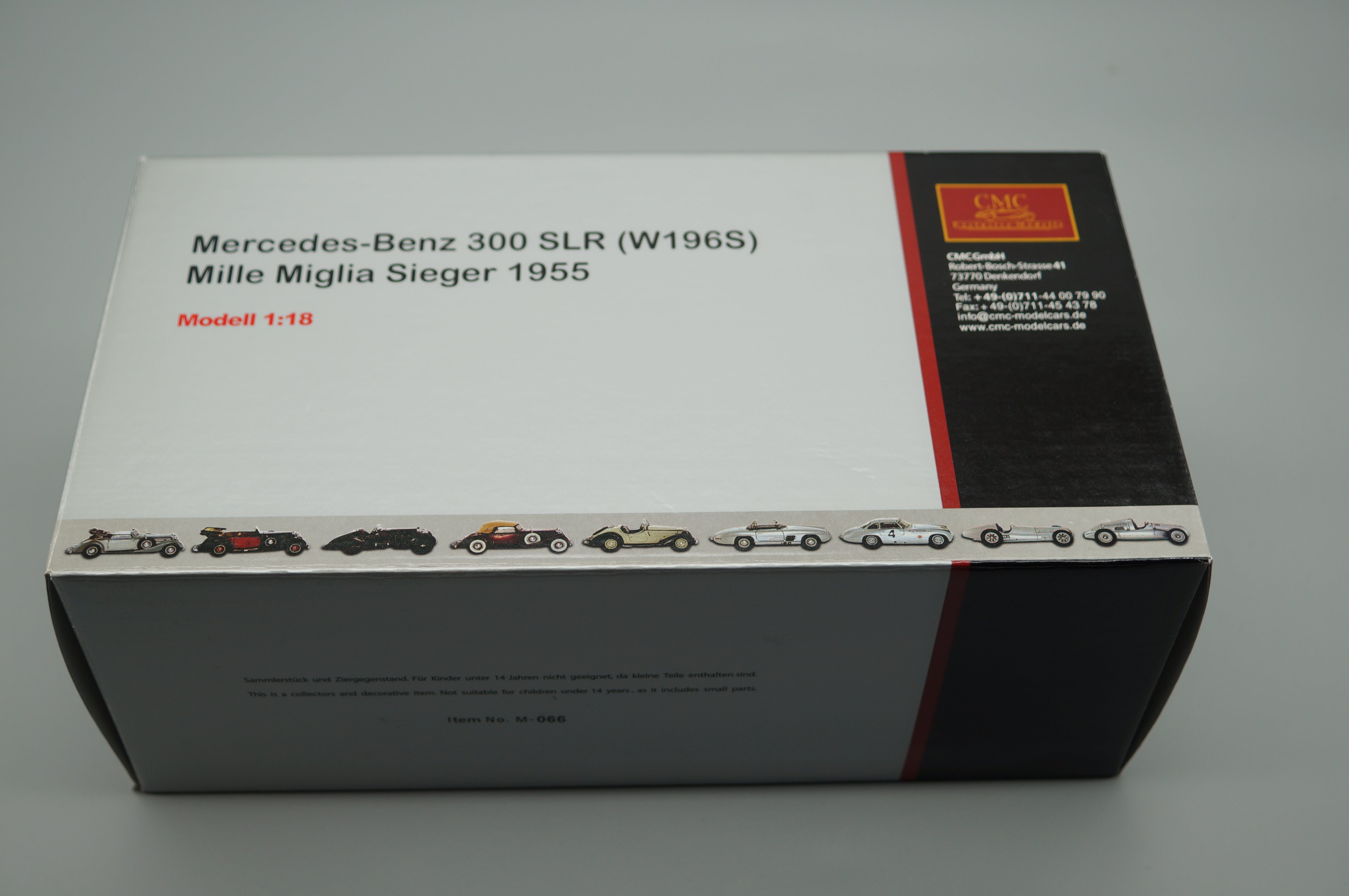 1/18 Mercedes-Benz 300SLR #722 Mille Miglia Stirling 1959 MOSS / JENKINS CMC M-066 -pre-owned- AA494