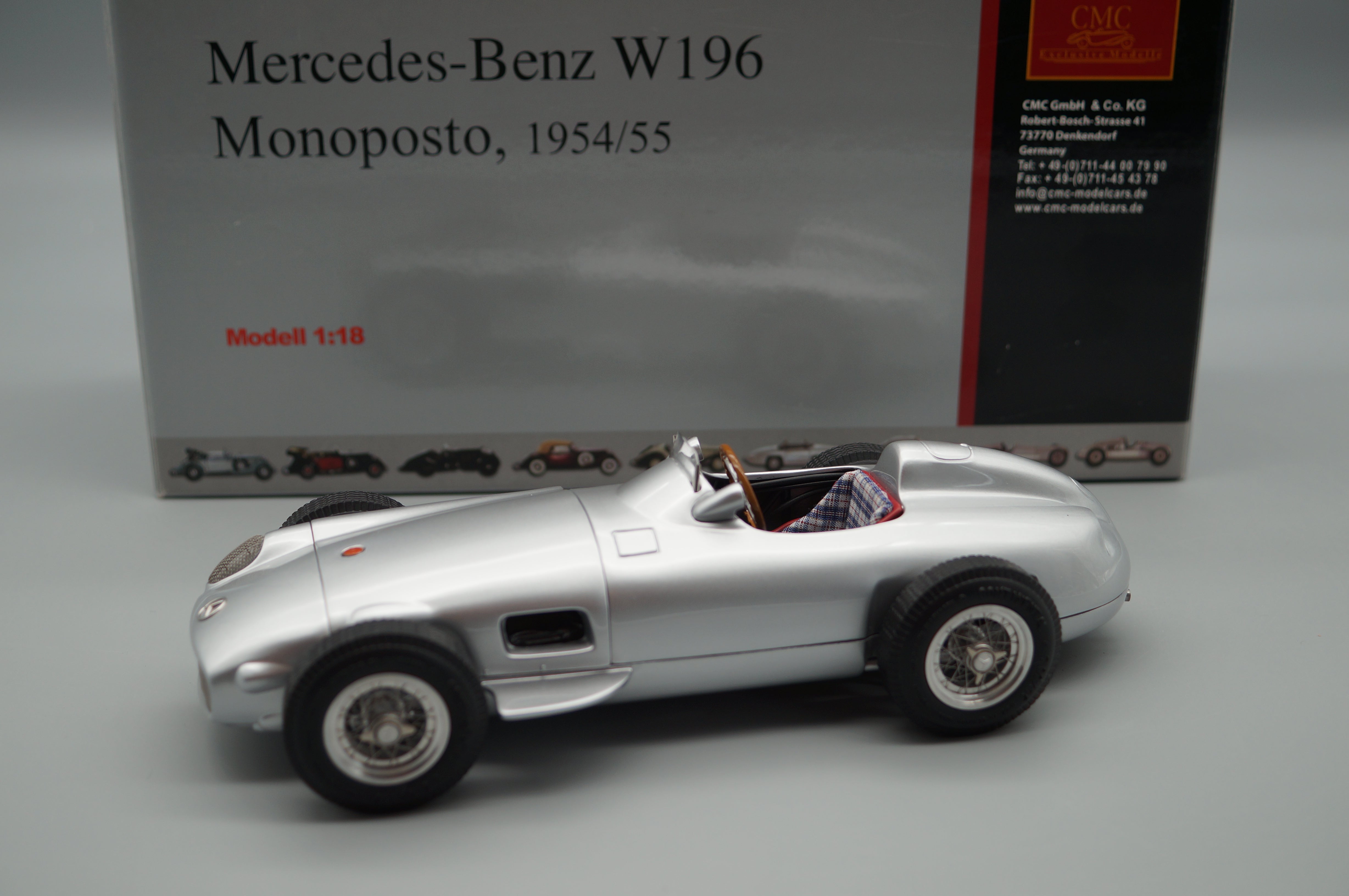 1/18 Mercedes-Benz W196 Monoposto CMC M-006 -pre-owned- AA496