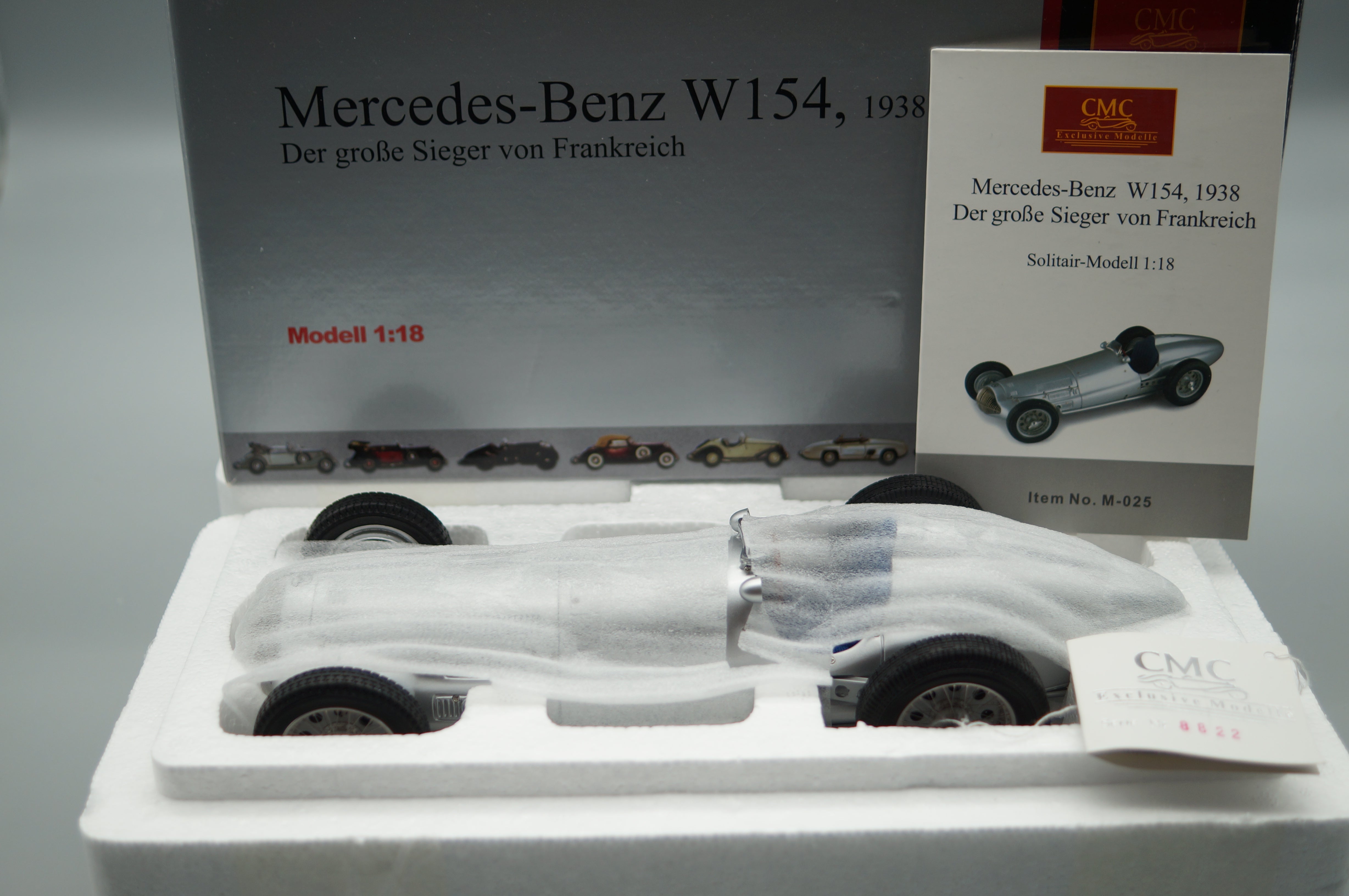 1/18 Mercedes-Benz W154 Der große Sieger Frankreich CMC M-025 -pre-owned- AA498