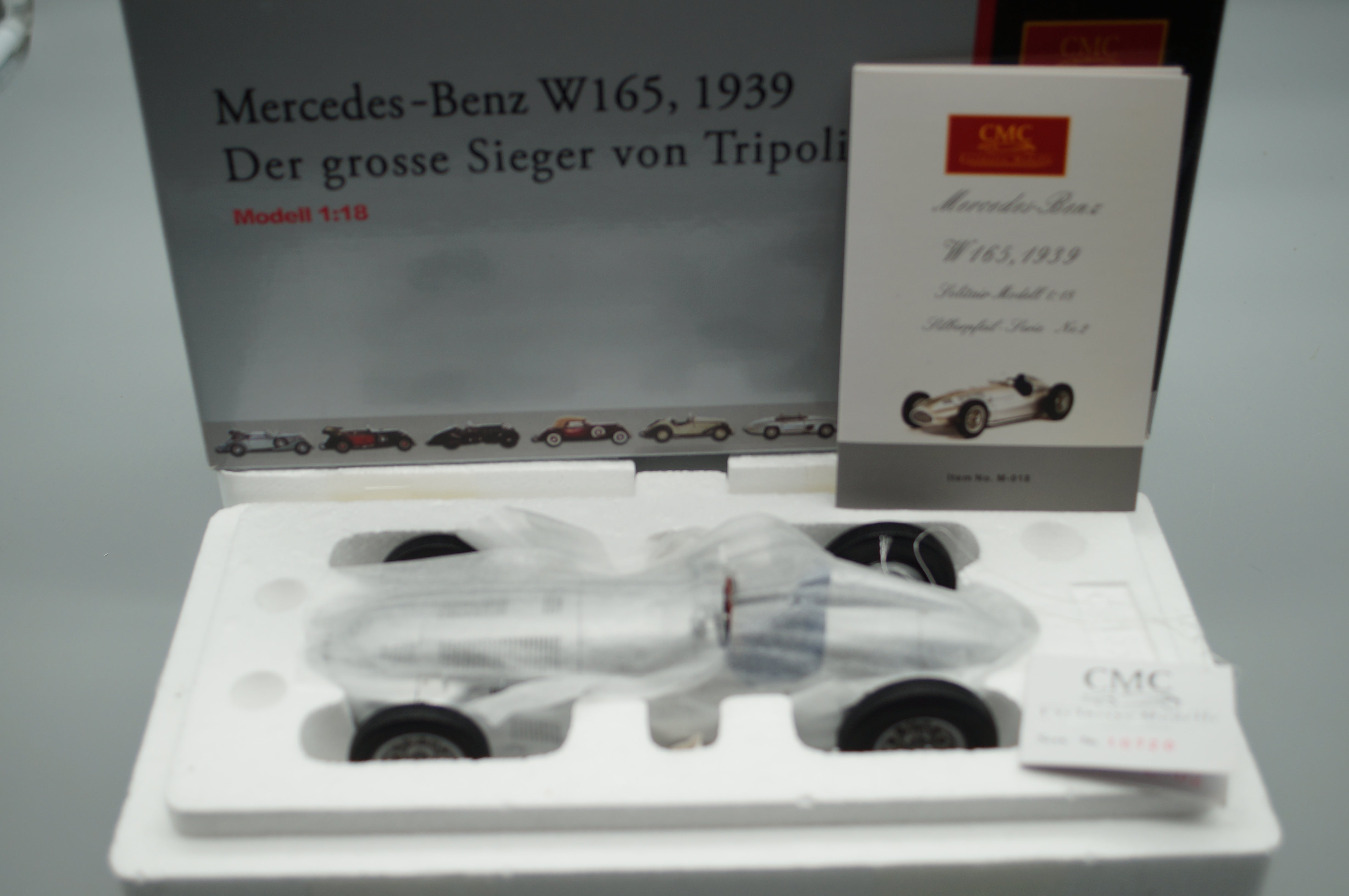 1/18 Mercedes-Benz W165 Sieger von Tripolis 1939 CMC M-018 -pre-owned- AA499