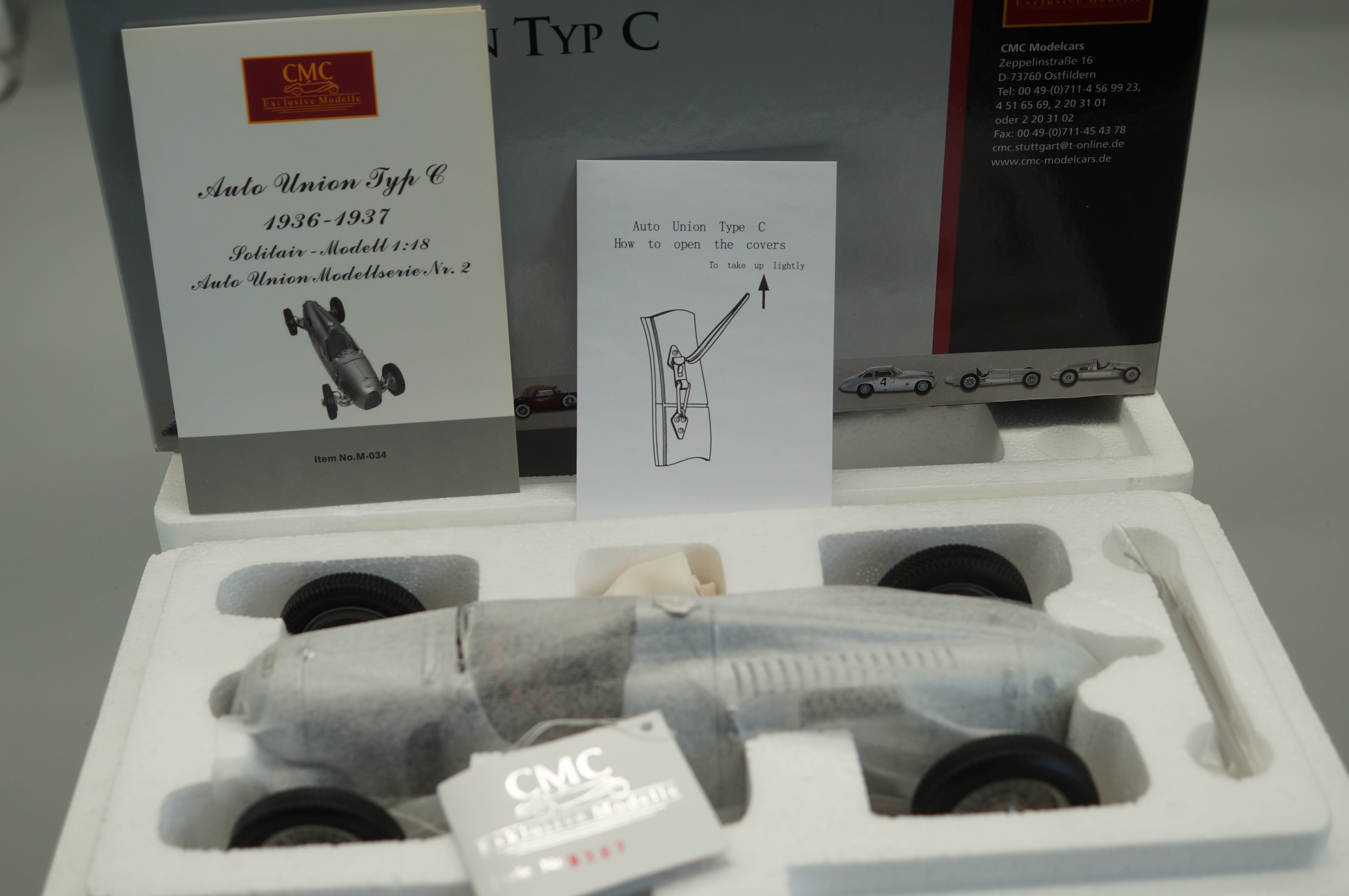 1/18 Auto Union Type C #3394 CMC M-034 -pre-owned