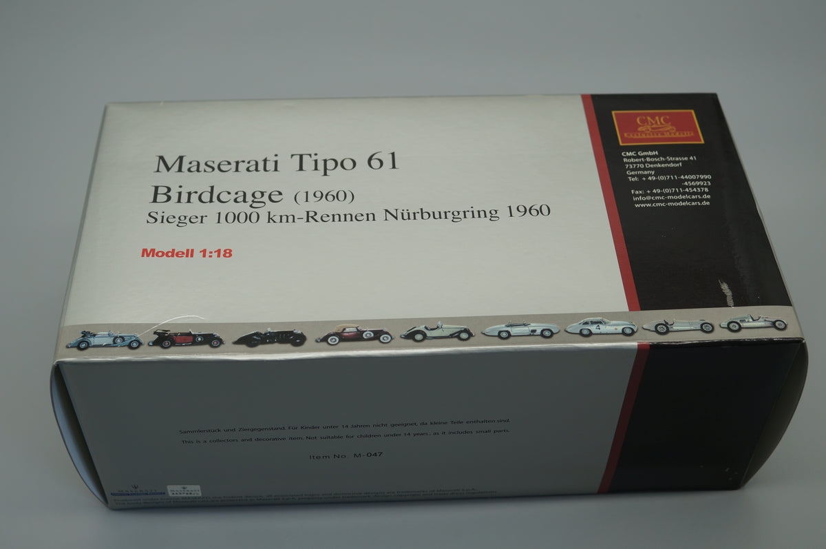 1:18 Maserati Tipo 61 Birdcage #5 CMC M-047 #10768 -pre-owned- FH311