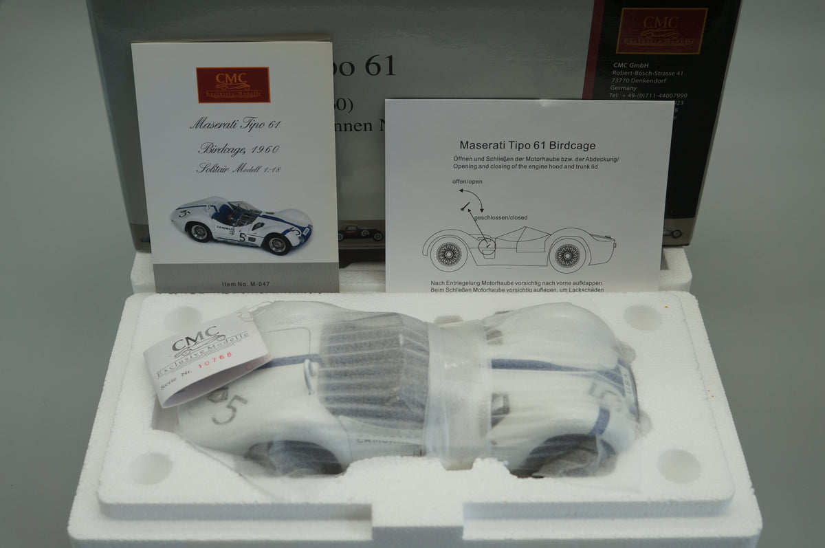 1:18 Maserati Tipo 61 Birdcage #5 CMC M-047 #10768 -pre-owned- FH311