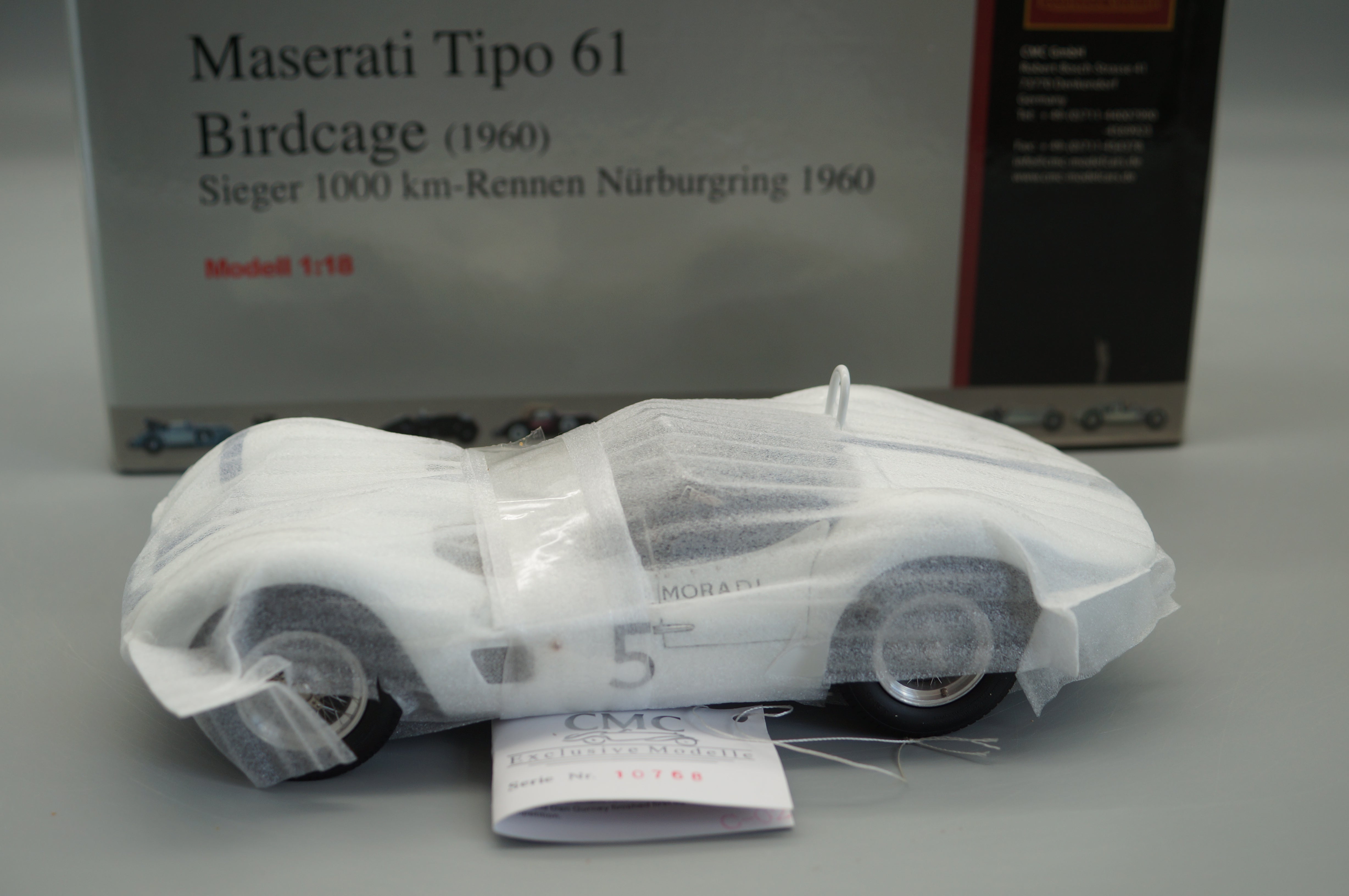 1:18 Maserati Tipo 61 Birdcage #5 CMC M-047 #10768 -pre-owned- FH311