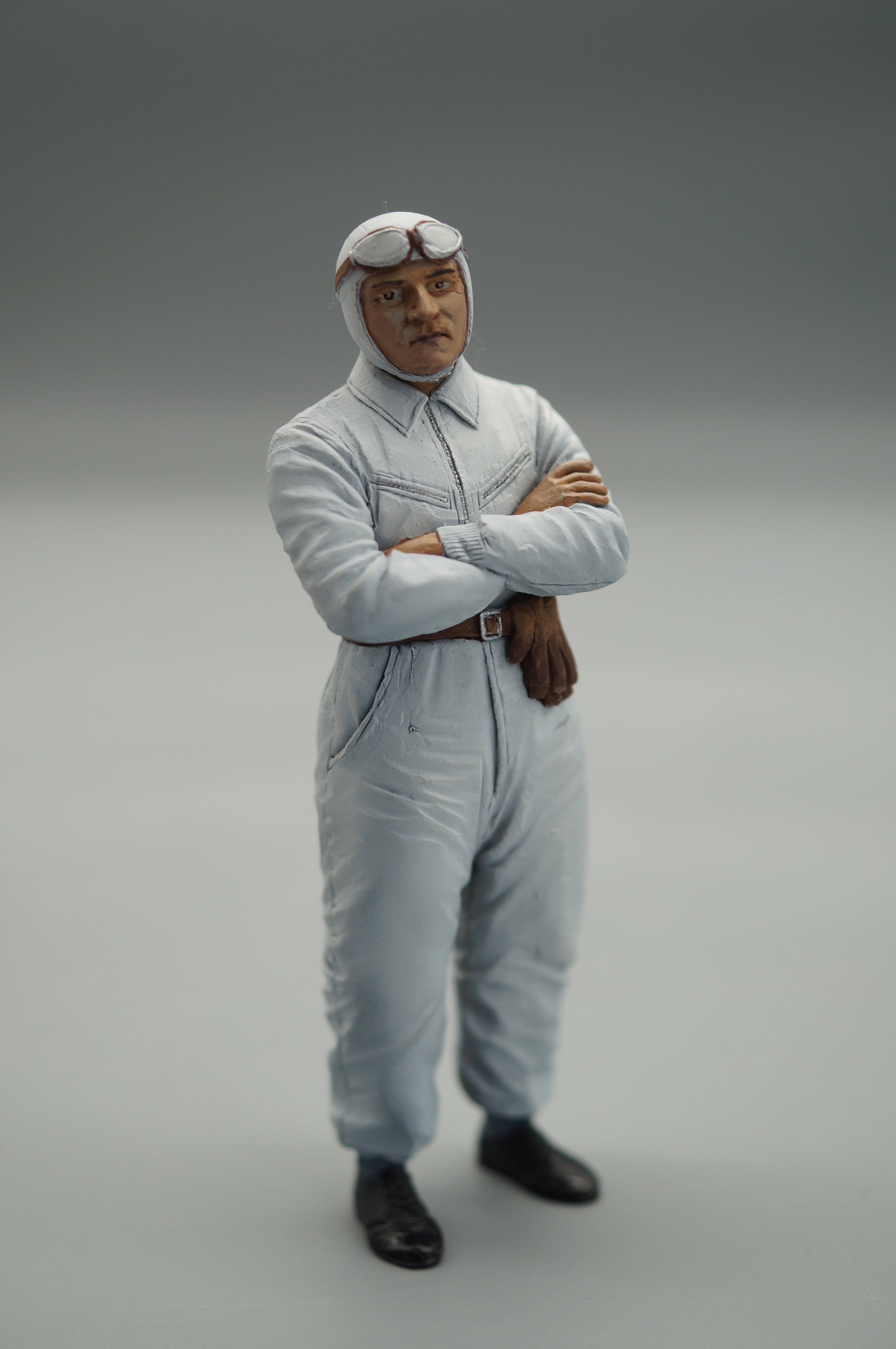 1/18 Rennfahrerfigur HERMANN LANG von SF Scale Figures #21/60 - Handarbeit - SF118056 pre-owned