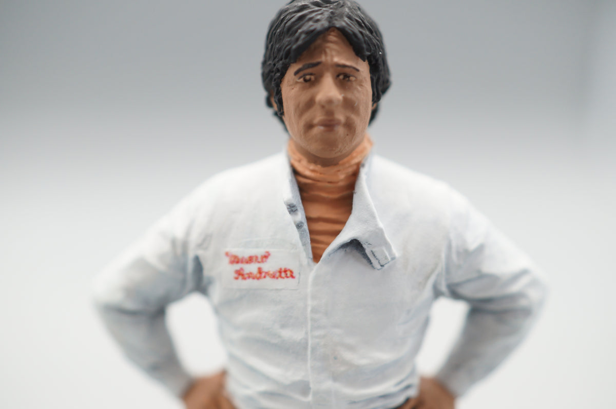 1/18 Rennfahrerfigur Mario Andretti von SF Scale Figures - Handarbeit - SF118095 -pre-owned